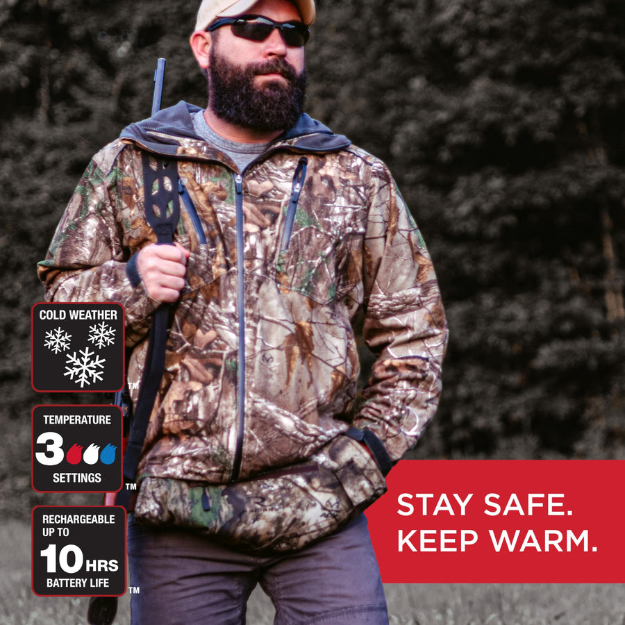 Radians Cold Weather RHG-A900 Wind Resistant Heated Hand Warmer Kit with Battery - Camo
