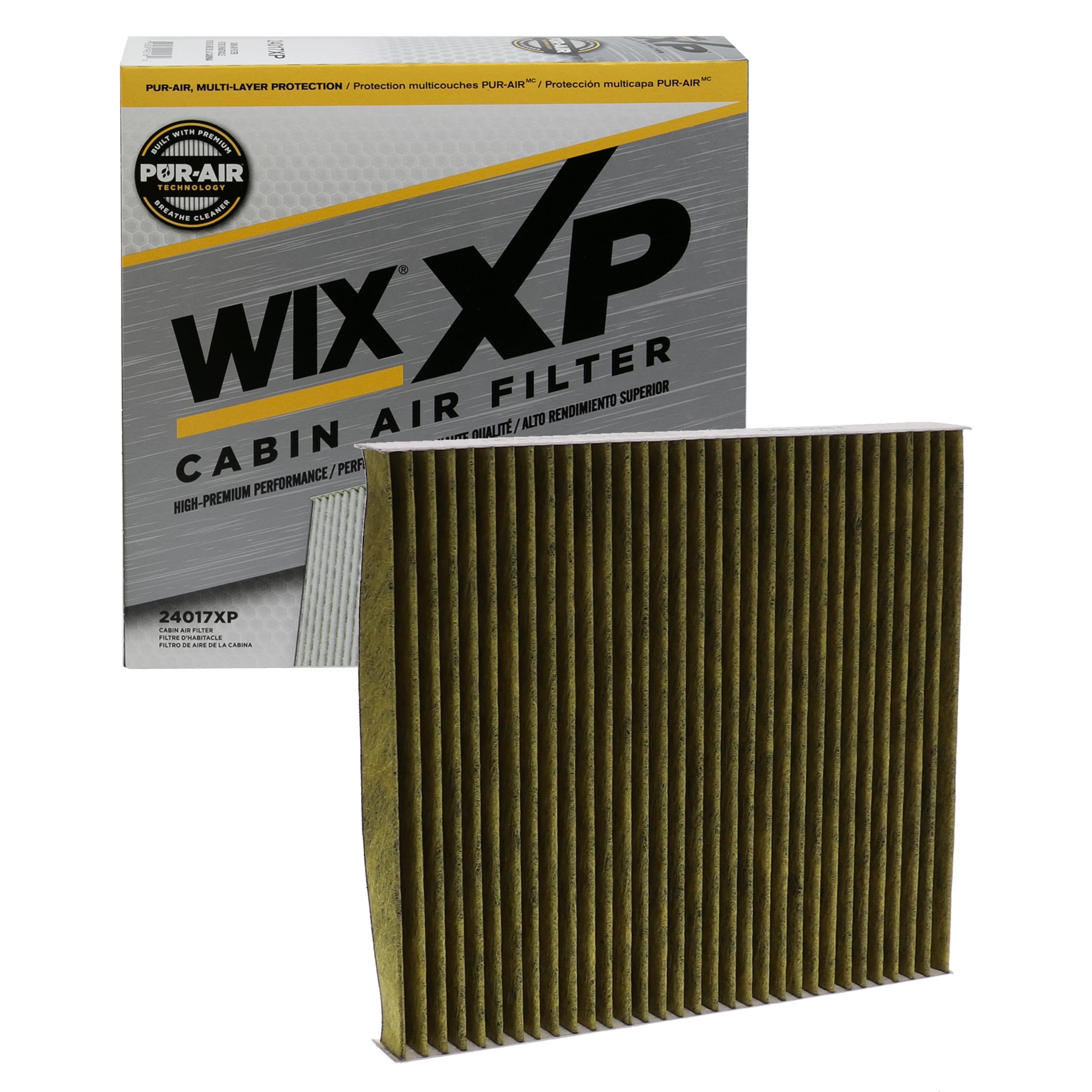WIX XP Cabin Air Filter Replacement 24017XP, Triple-Layer Protection with Activated Carbon & Advanced Airflow Media Compatible With Jeep Grand Cherokee, Dodge Durango, Western Star Trucks