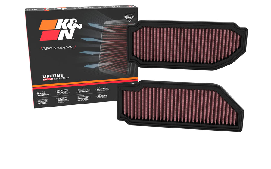 K&N Engine Air Filter: Premium, High Performance, Washable, Replacement Filter, Compatible with 2022-2023 Mercedes Benz SL55/SL63 AMG, 33-3181
