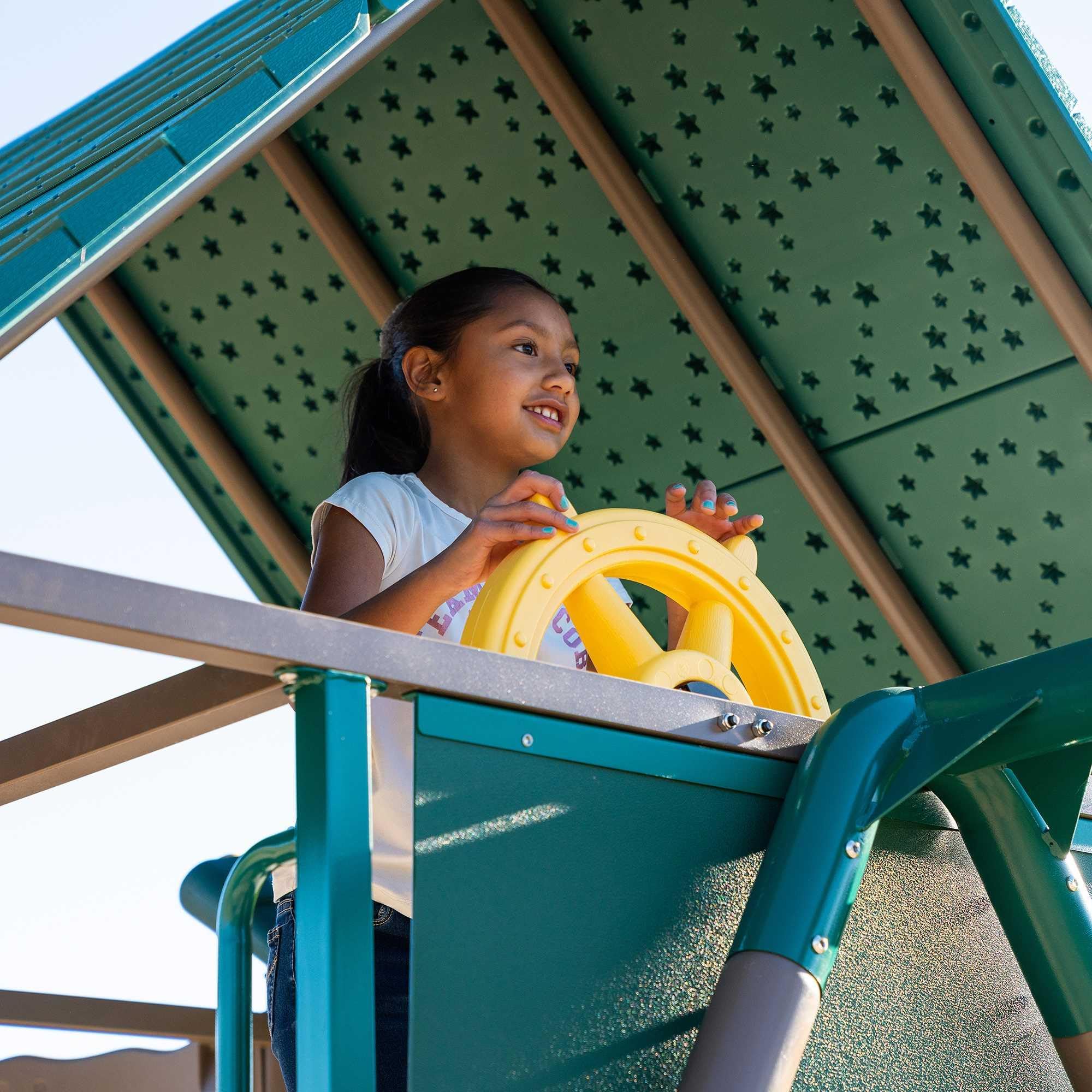 Big Stuff Lifetime Deluxe Swing Set Playset, Earthtone