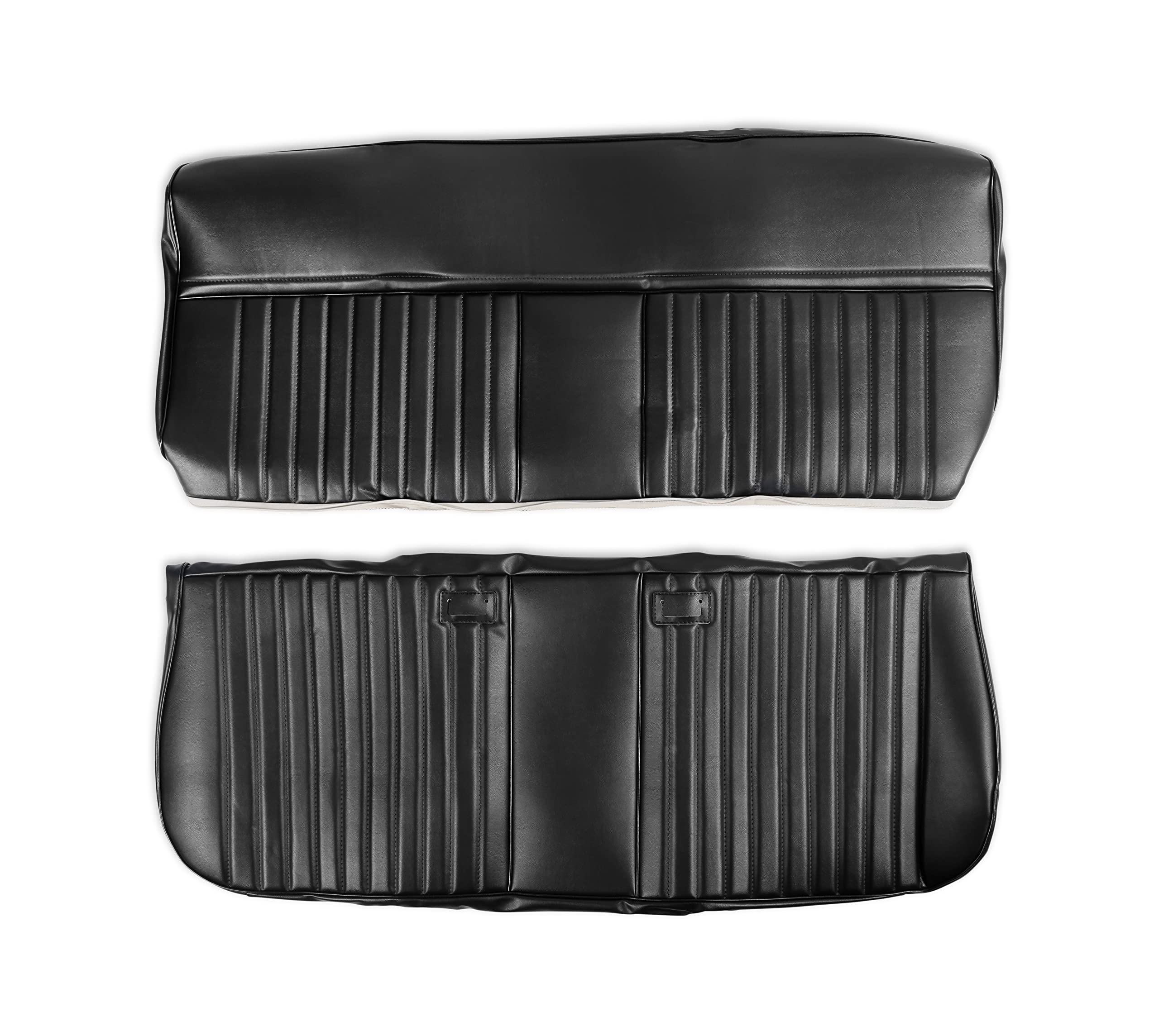 Brothers Trucks 05-315 C/K Seat Upholstery Kit - Deluxe Pleat Vinyl - Black
