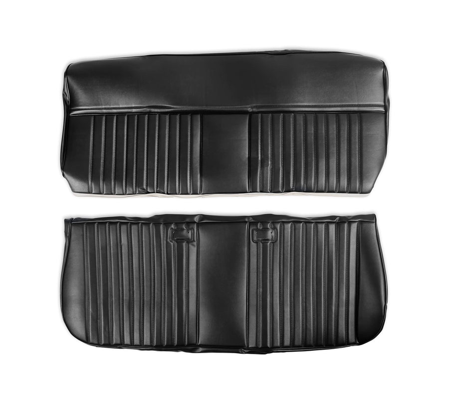 Brothers Trucks 05-315 C/K Seat Upholstery Kit - Deluxe Pleat Vinyl - Black