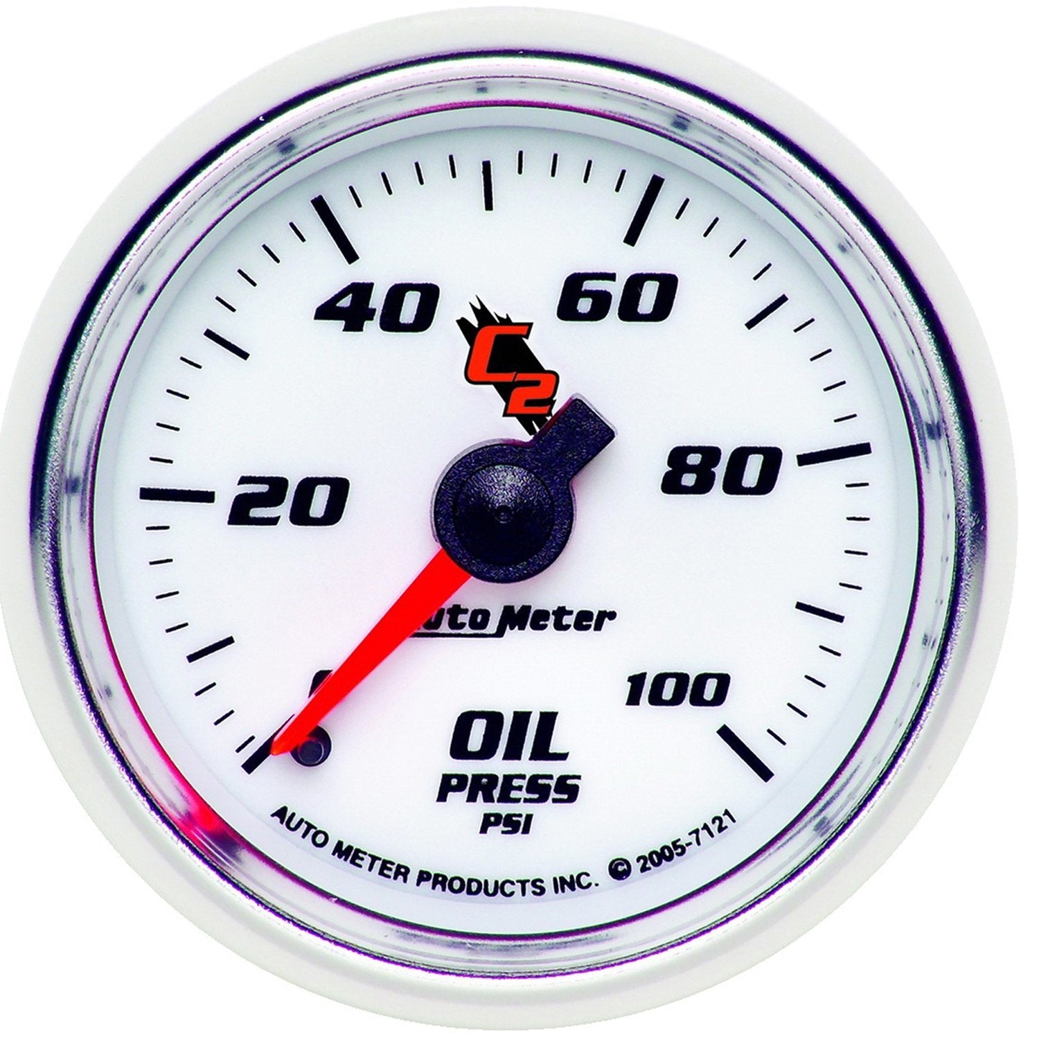 C2 Auto Meter 7121 Mechanical Oil Pressure Gauge