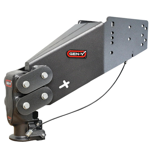 GEN-Y Hitch SnapLatch Fifth Wheel to Gooseneck Coupler - 1,500 LBS - 4,500 LBS Pin Weight Range - 30K LBS Towing Capacity - Compatable with 2 5/16" Gooseneck Ball - Silver