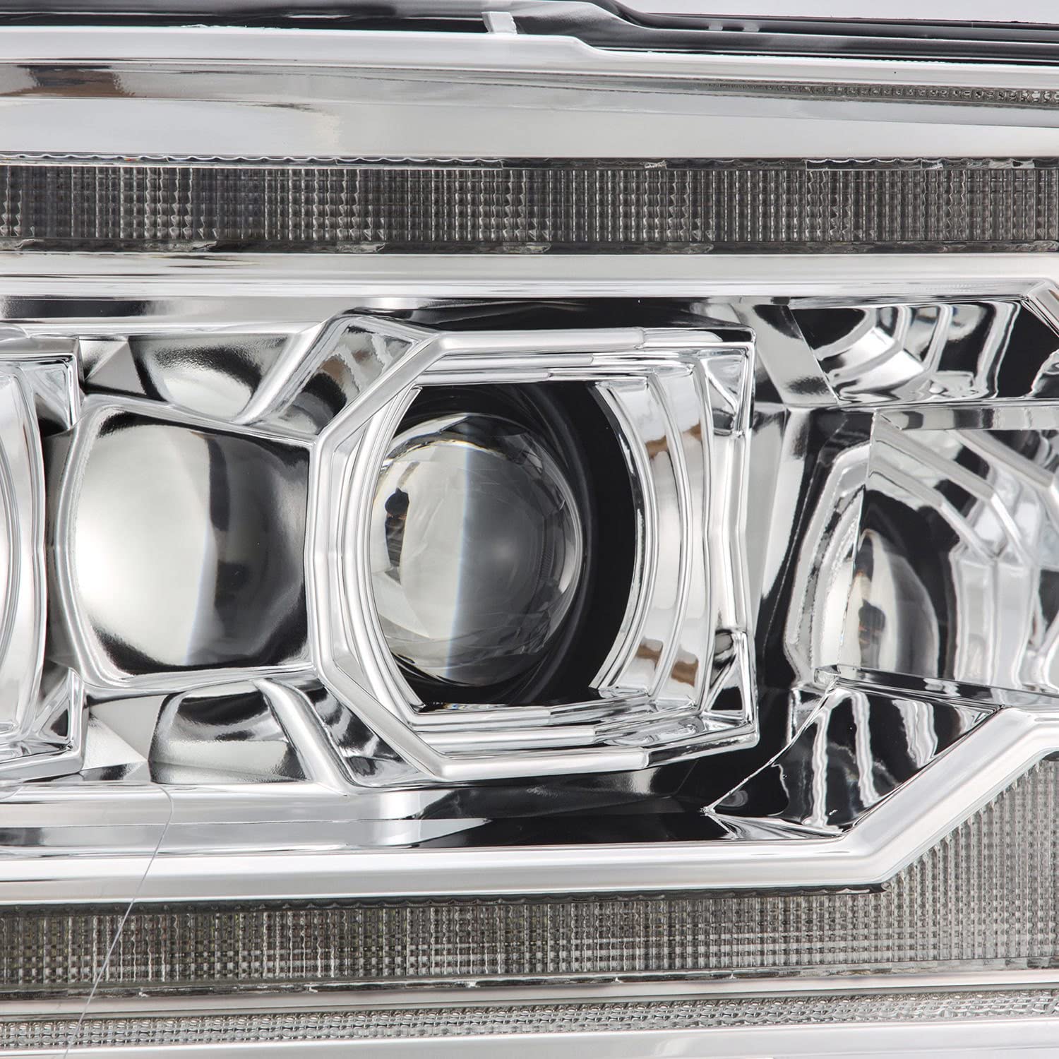 09-18 Dodge Ram 2500 AlphaRex LUXX LED Proj Headlights Plank Style Chrm w/Activ Light/Seq Signal/DRL
