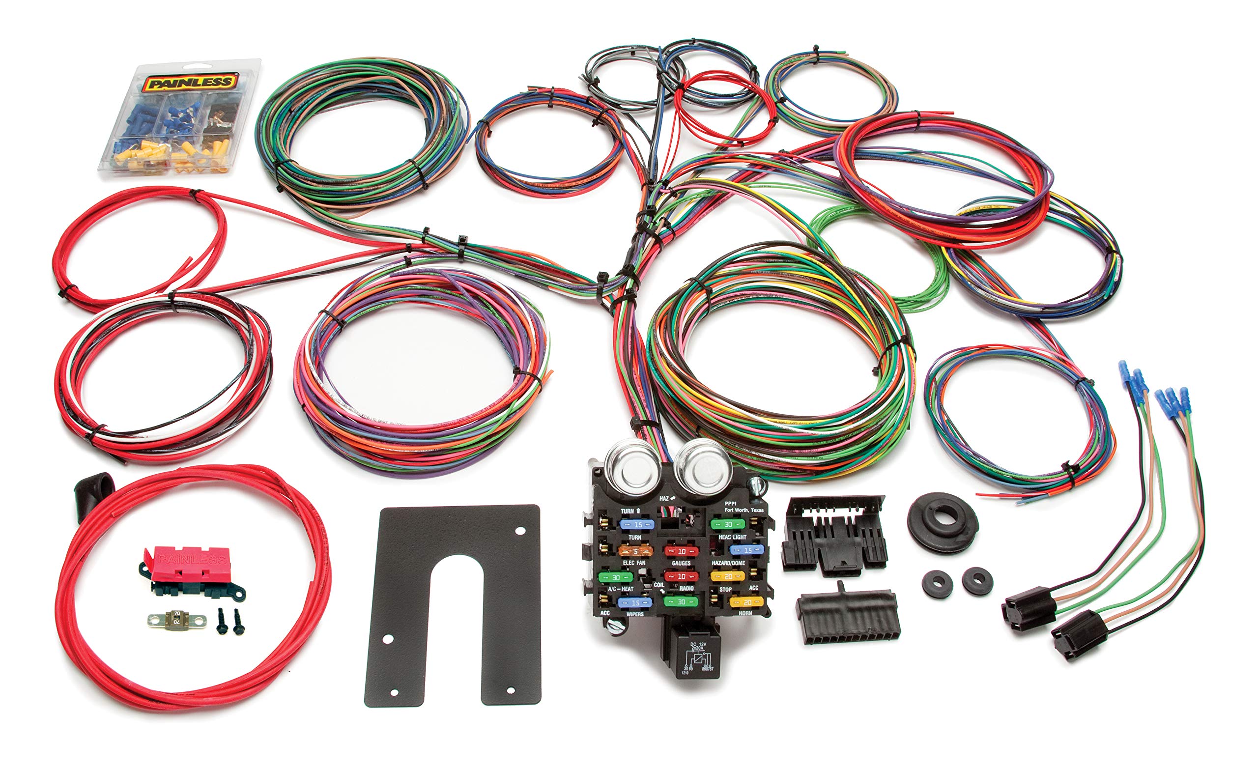 Painless 10104 Performance Classic Customizable Pickup Chassis Harness - Key In Dash - 21 Circuits