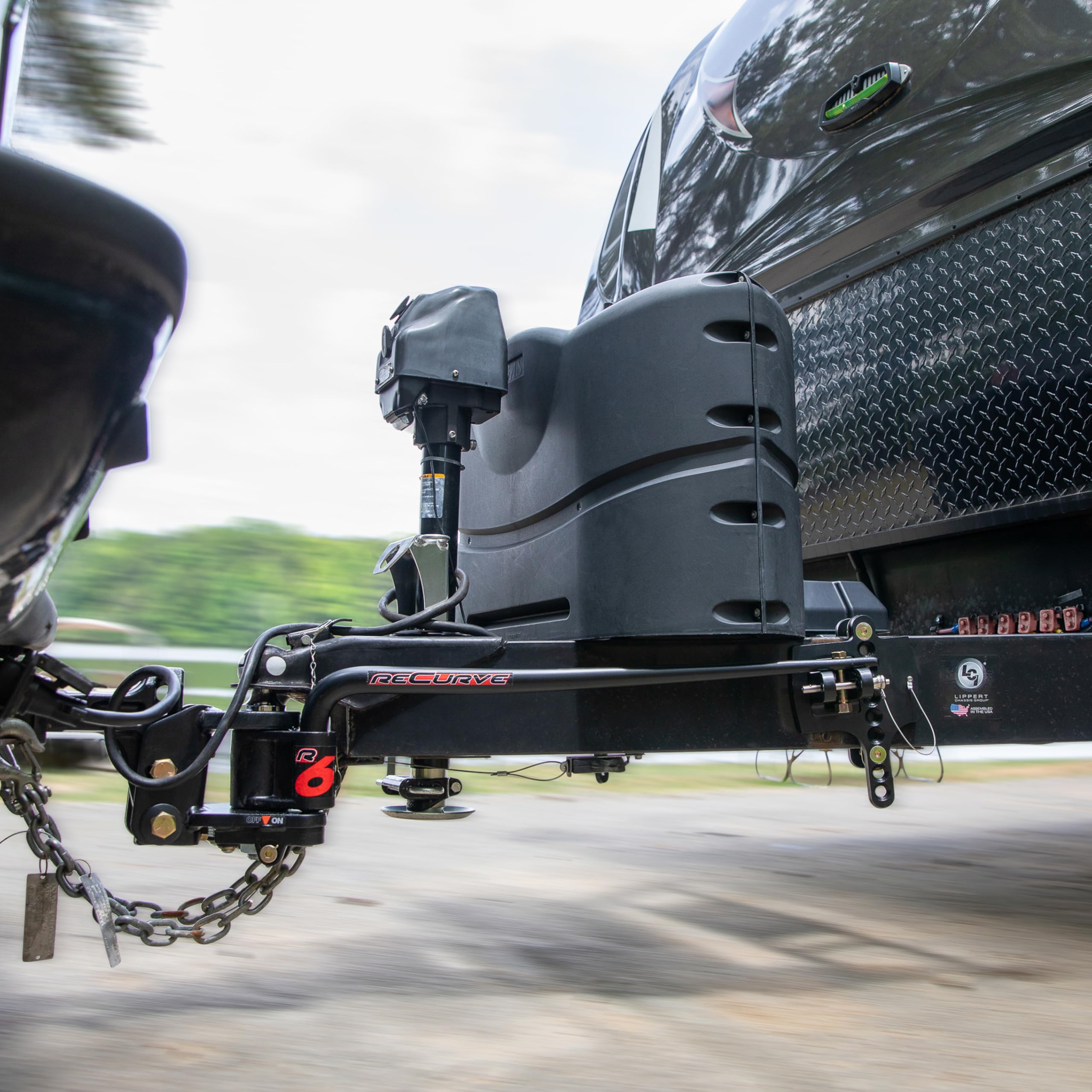 Eaz-Lift Camco ReCurve R6 1000lb Camper/RV Weight Distribution Hitch -Features Premium Adaptive Sway Control & 2-5/16" Hitch Ball w/15,000lb Max Rating - 1200lb Max Tongue Weight Rating (48733)
