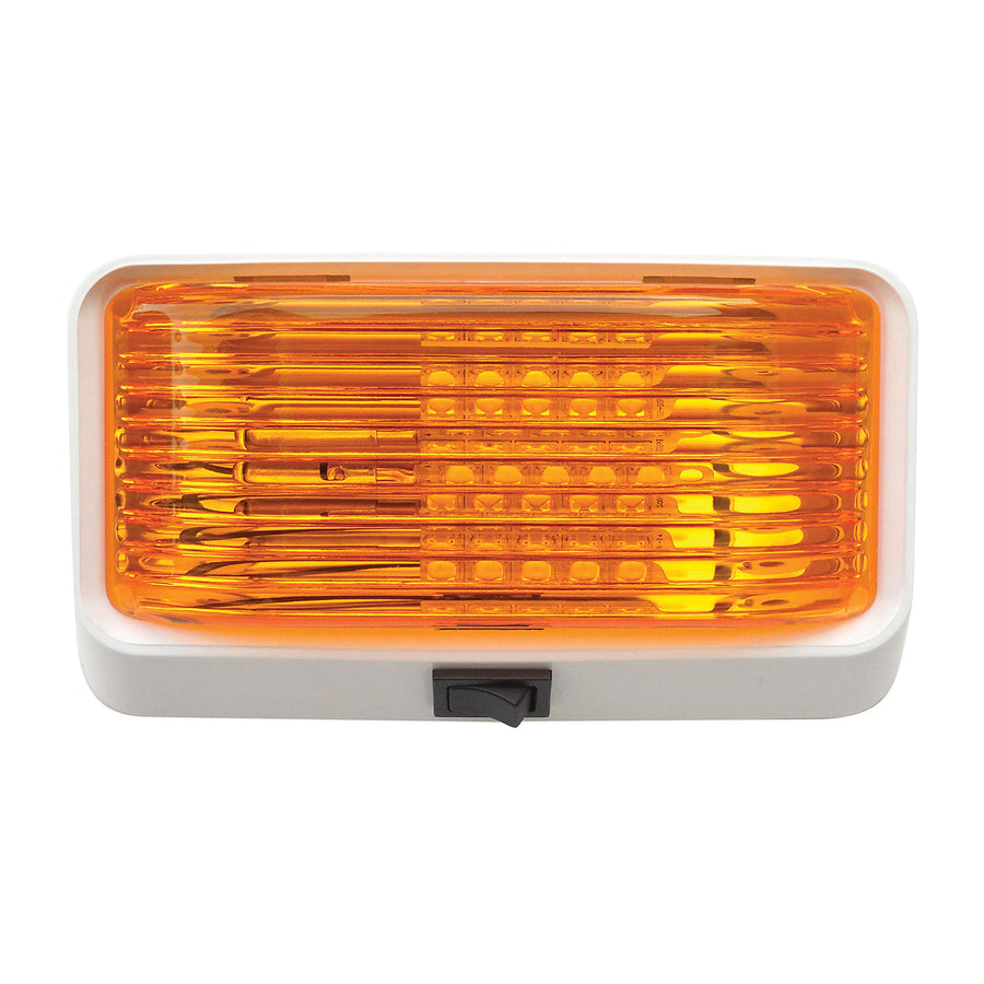 Diamond Group Amber LED Porch Light 52725 with On/Off Switch