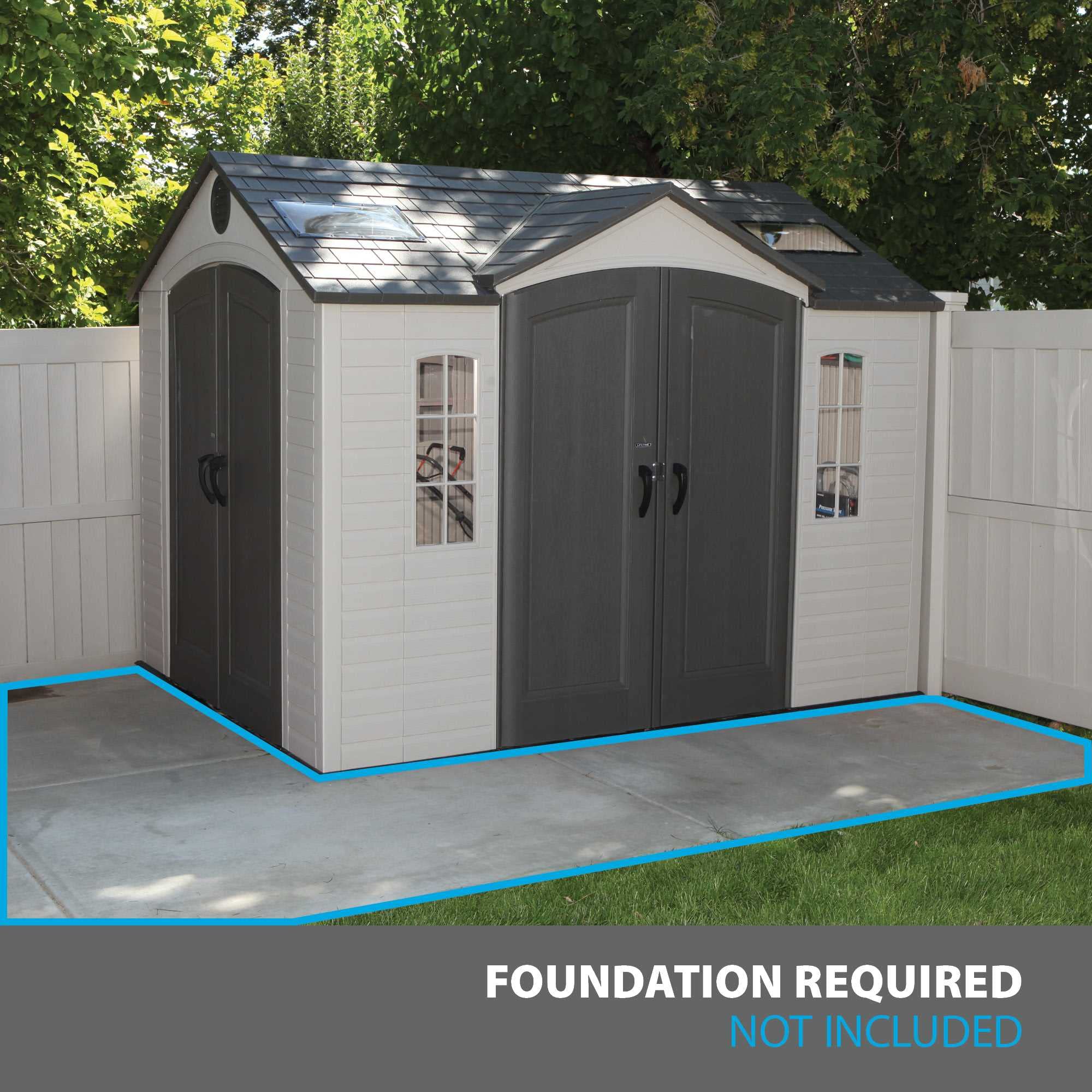 Outdoor Storage Shed Lifetime 60001, 10 by 8 Feet