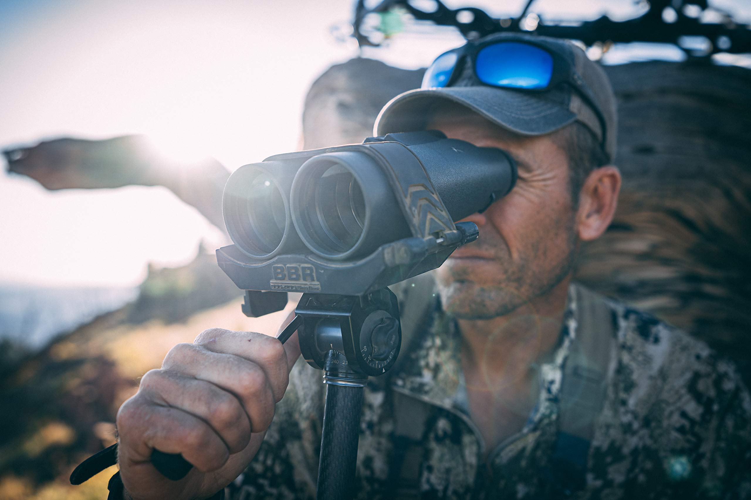 Binocular Rest BOG BBR with Lightweight Design, Adjustable Strap for Securing Binoculars to Tripod, and Switcheroo Quick Release Attachment System for Hunting, Spotting, Hiking, and Outdoors