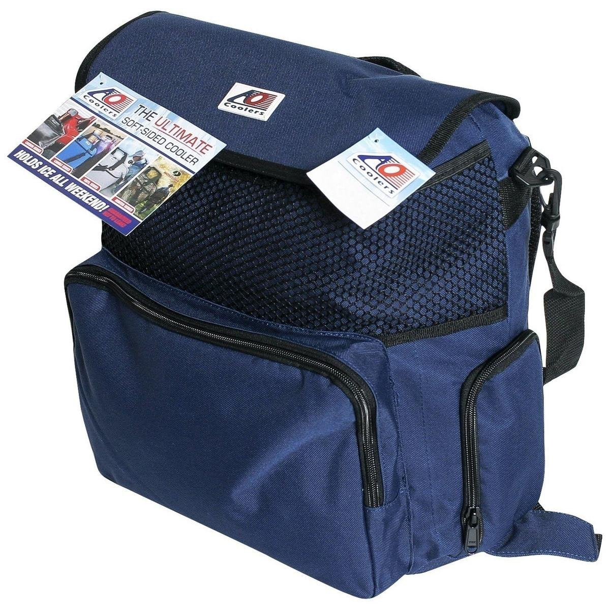 Backpack AO Coolers Soft Cooler with High-Density Insulation, Navy, 18-Can
