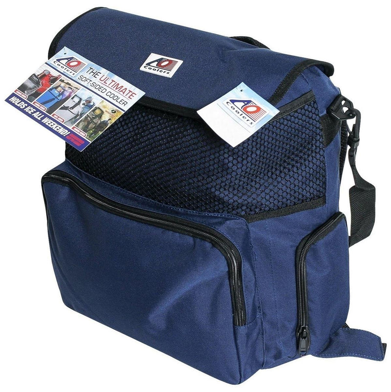 Backpack AO Coolers Soft Cooler with High-Density Insulation, Navy, 18-Can