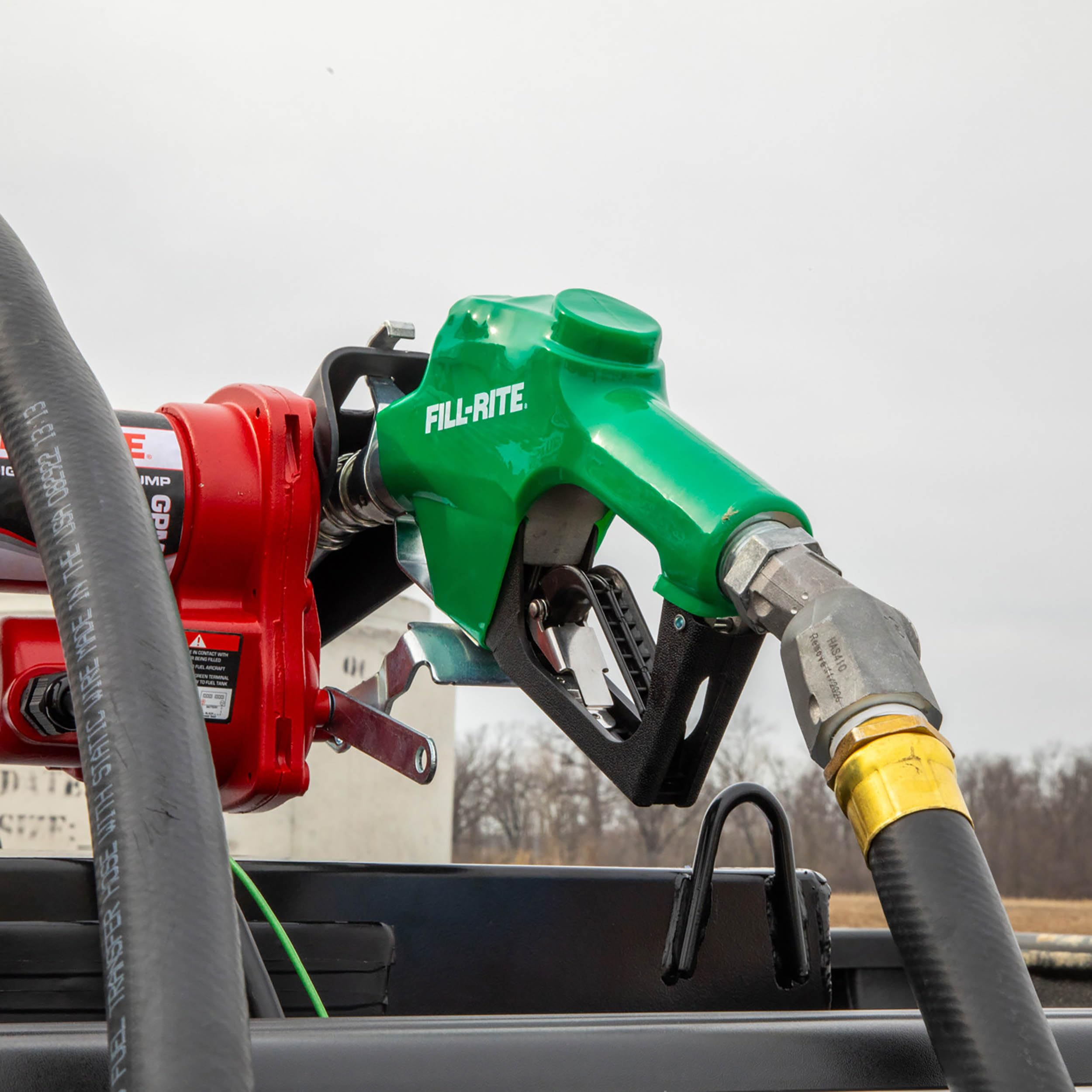 Fill-Rite 1” SDN100GAN 5 to 25 GPM Automatic Standard Duty Fuel Transfer Nozzle, Green - For Gasoline, Diesel, Biodiesel up to B20, E15 & Kerosene