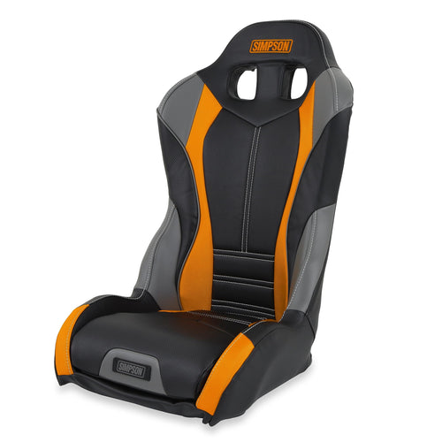 Simpson Racing Pro Sport 107-308 UTV Rear Black/Orange/Grey
