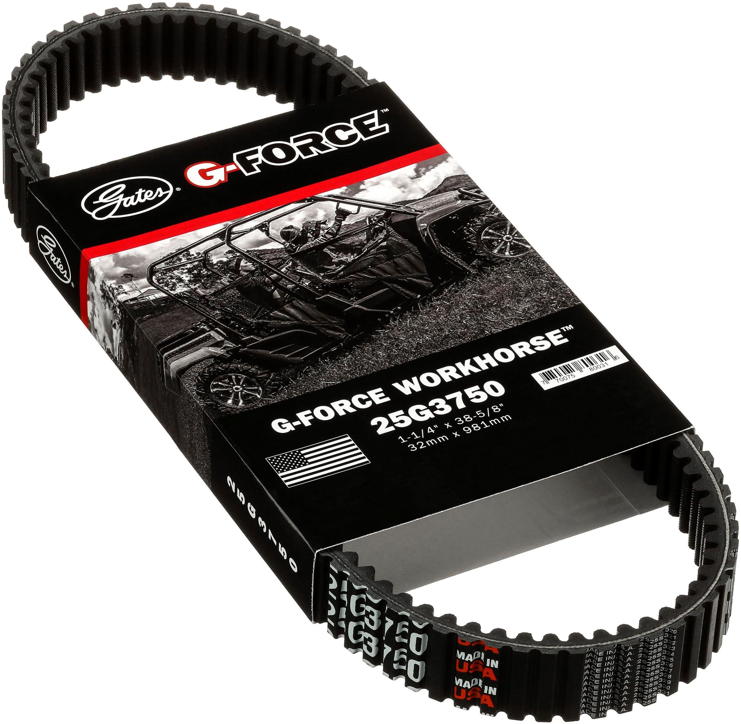 Gates G Force 25G3750 Continuously Variable Transmission (CVT) Belt