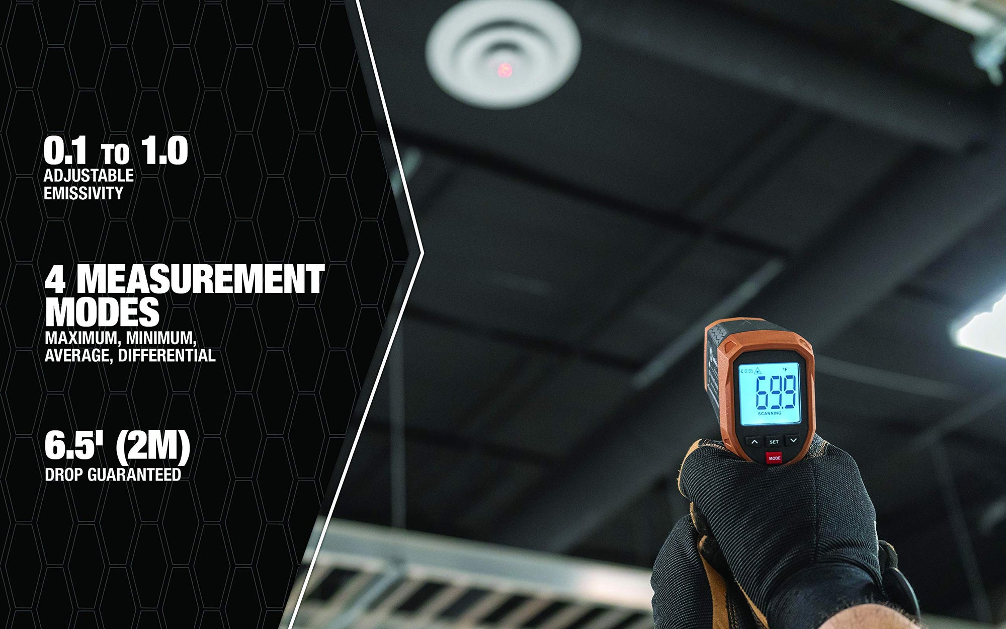Infrared Thermometer Southwire 31212S Dual Laser Targeting 930◦F