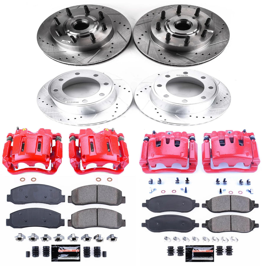 Power Stop Z23 Evolution Sport Brake Kit with Calipers For F-250 Super Duty Ford 2005-2007, F-350 Super Duty Ford 2005-2007 [Model Specific]