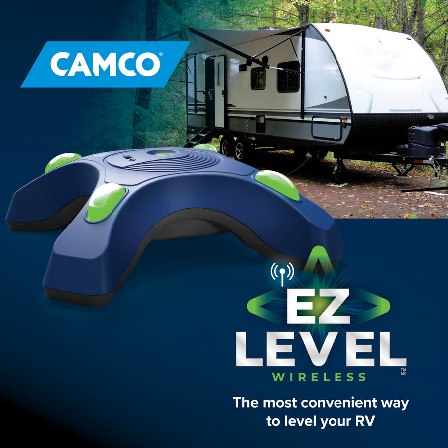 Camco EZ Level Camper/RV - Features Illuminated Indicator Lights & Automatic Shut-Off Function when Not In-Use - Simultaneously Monitor RV Level on Both Axis - Smartphone Compatible (25507)
