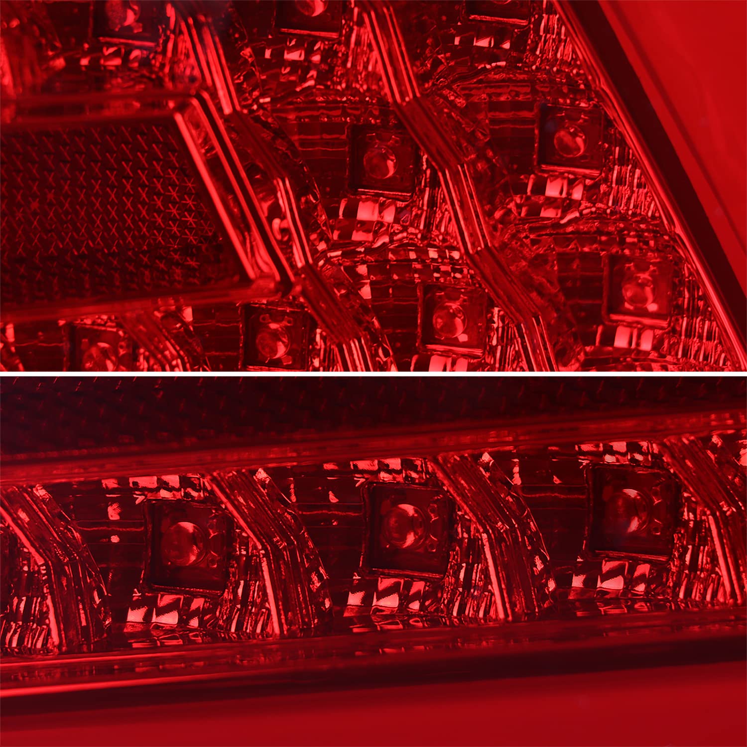 LED Tail Lights SPEC-D TUNING w/Sequential LED Tube Compatible with 2015-2021 Subaru WRX/WRX STI Left + Right Pair Assembly