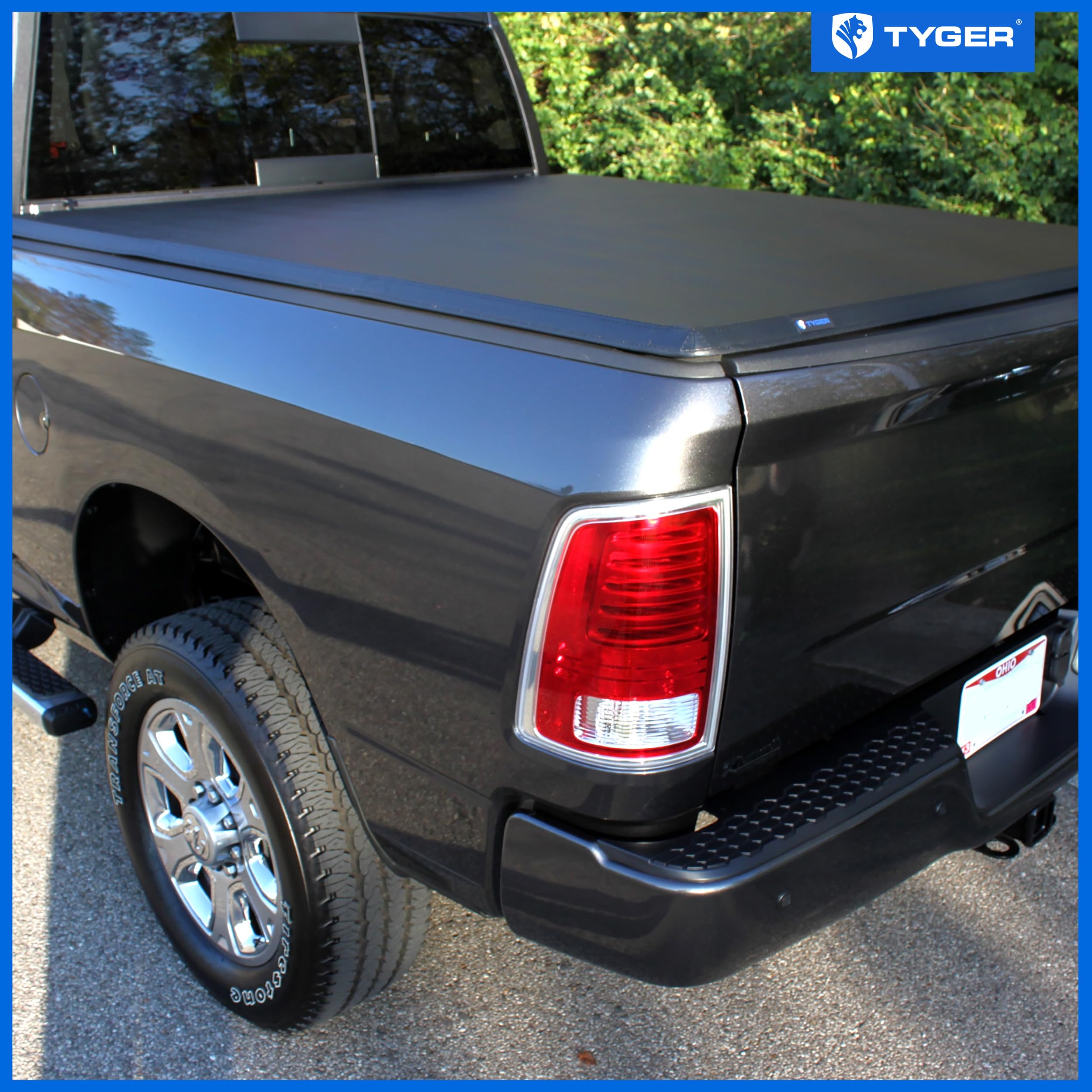 Tyger Auto T3 Soft Tri-fold Tonneau Cover Truck Bed Compatible with 2002-2018 Dodge Ram 1500; 2003-2026 2500 3500; 2019-2024 Classic | 6'4" (76") Bed | TG-BC3D1011