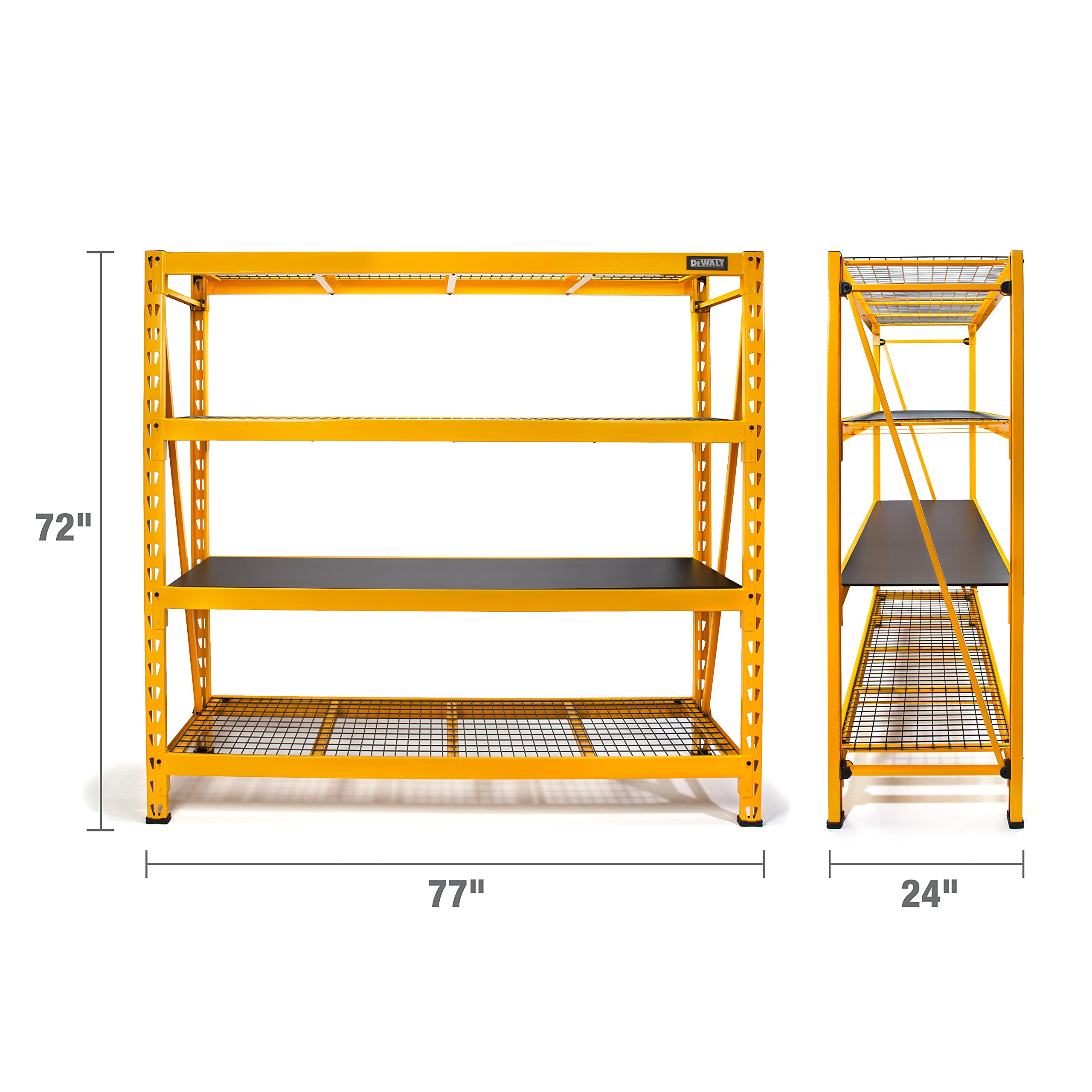 4 shelves DEWALT DXST10000 Storage Rack, Yellow