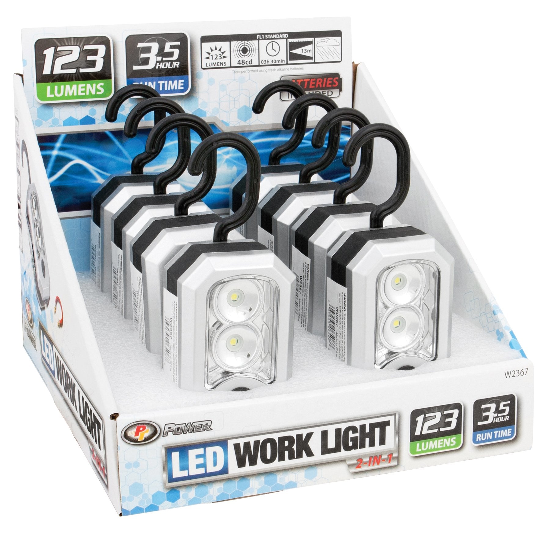 W2367 Performance Tool 123 Lumen 2-in-1 LED Work light (Sold as 1 Flashlight)