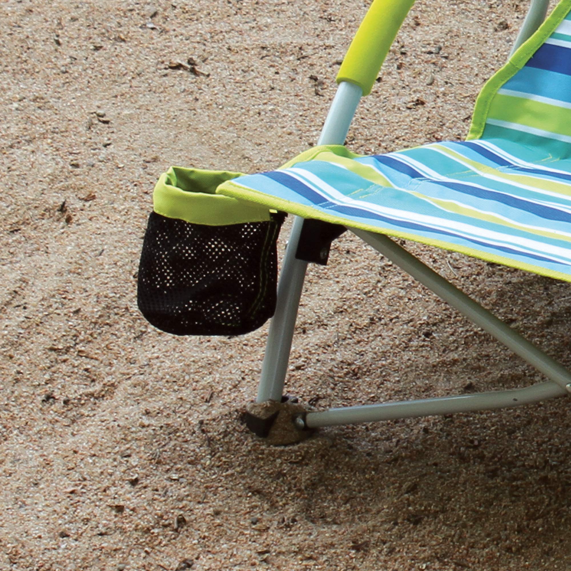 Coleman Lightweight Utopia Breeze Beach Chair with Cup Holder, Comfortable Portable Outdoor Chair, Supports up to 250lbs, Great for Beach & Yard with Carry Bag