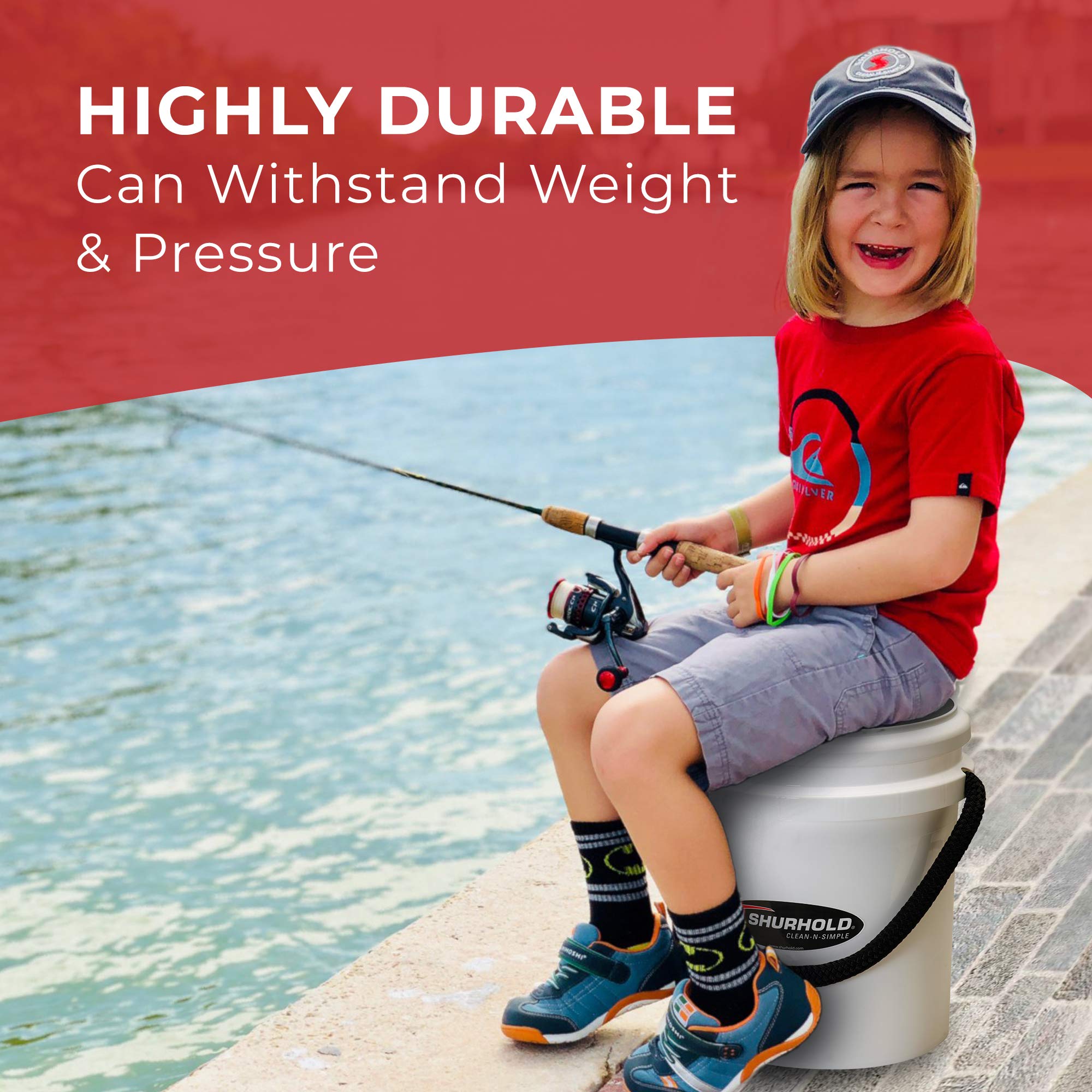 5 gallon Shurhold white bucket