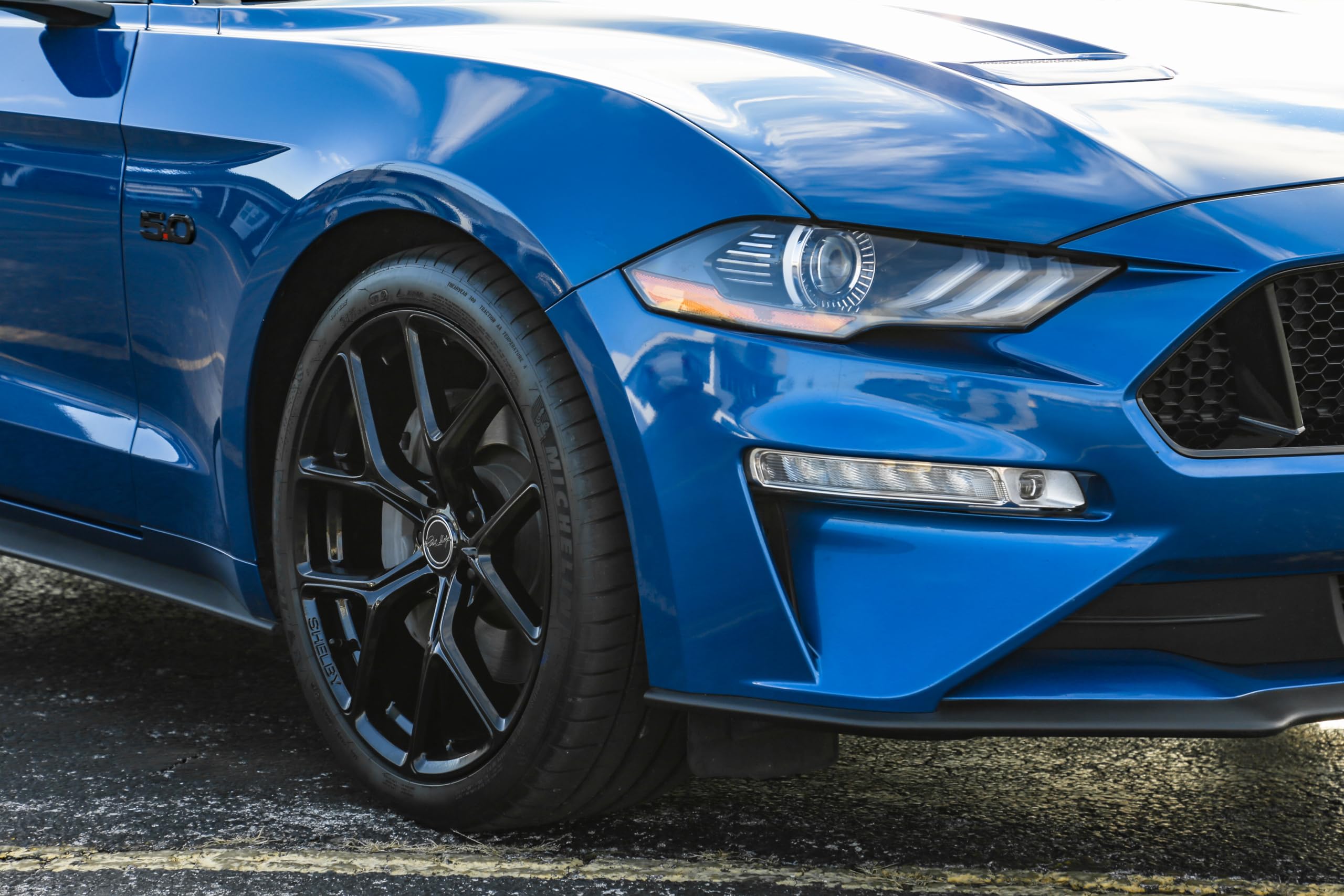 CS3-215455-B Carroll Shelby Wheels - 20 x 11 in. CS3 - 5 x 114.3-50mm Offset - Gloss Black