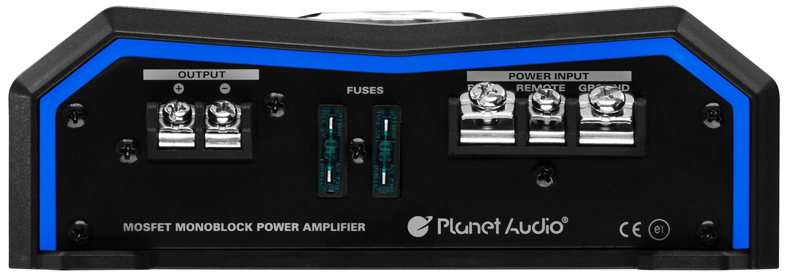 Planet Audio Monoblock PL2500.1M Car Amplifier - 2500 High Output, High/Low Level Inputs, Low Pass Crossover, Hook Up to Subwoofer for Bass