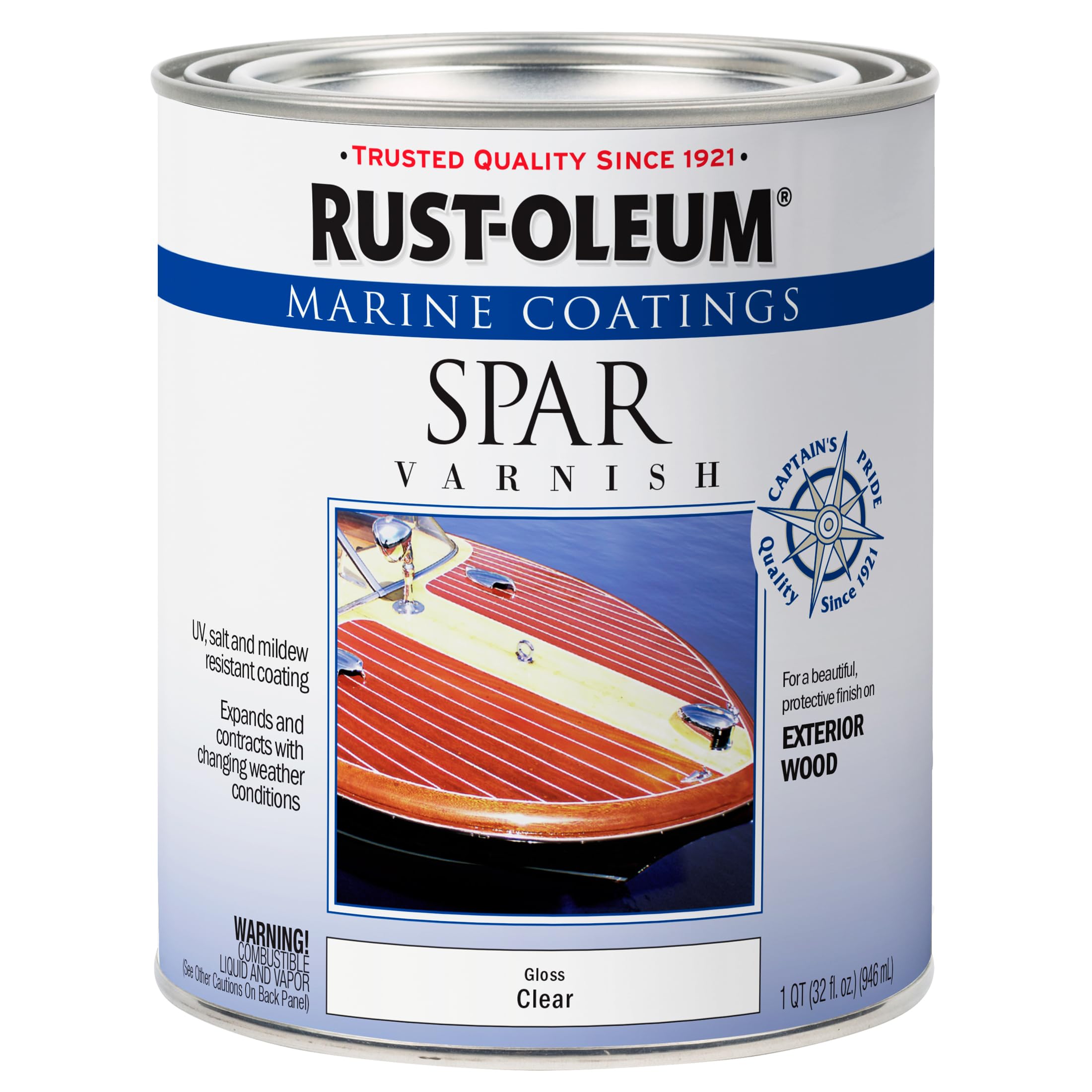 Marine Spar Varnish Rust-Oleum, Quart