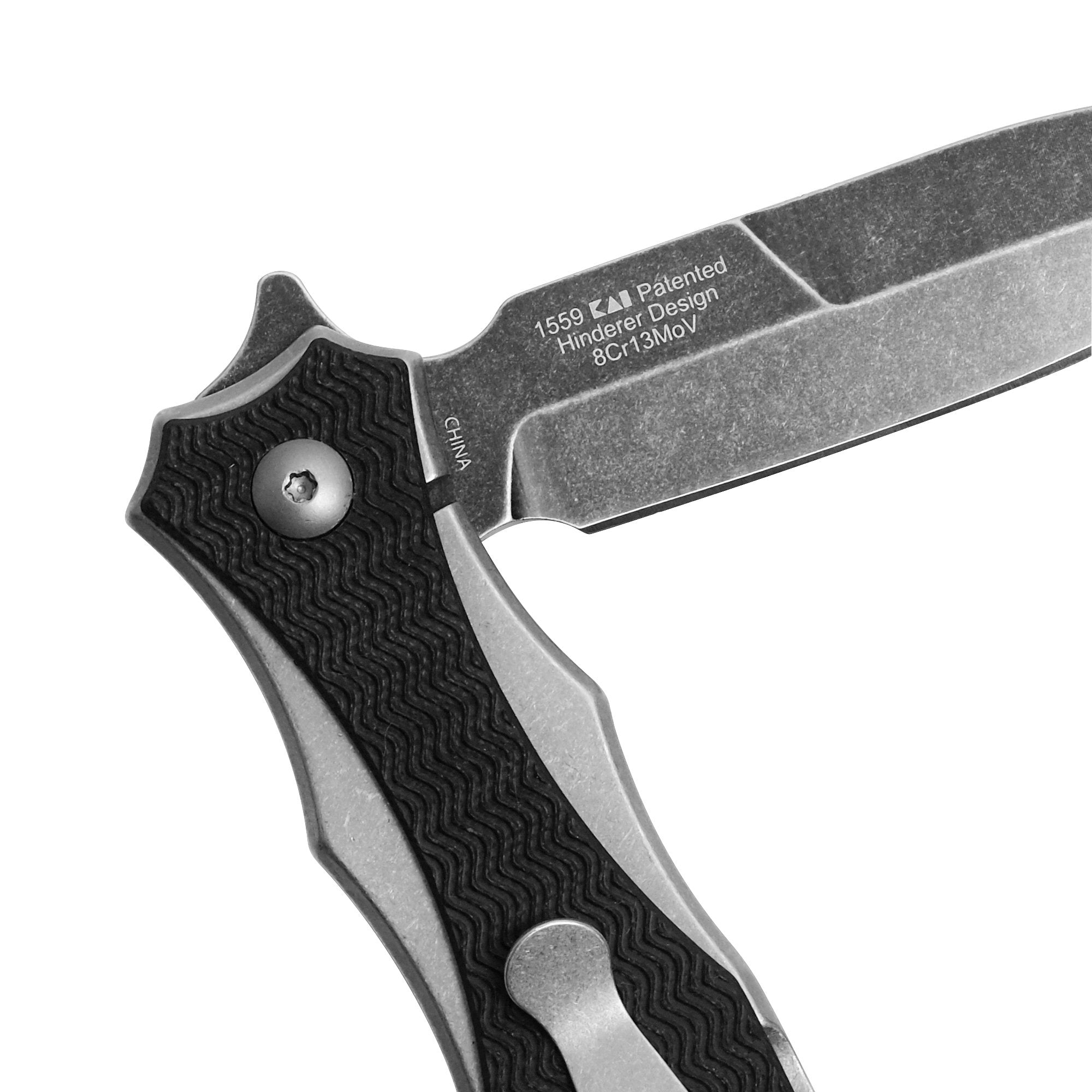 Decimus Kershaw A/O Frame Lock Knife Black GFN (3.25" Blackwash) 1559