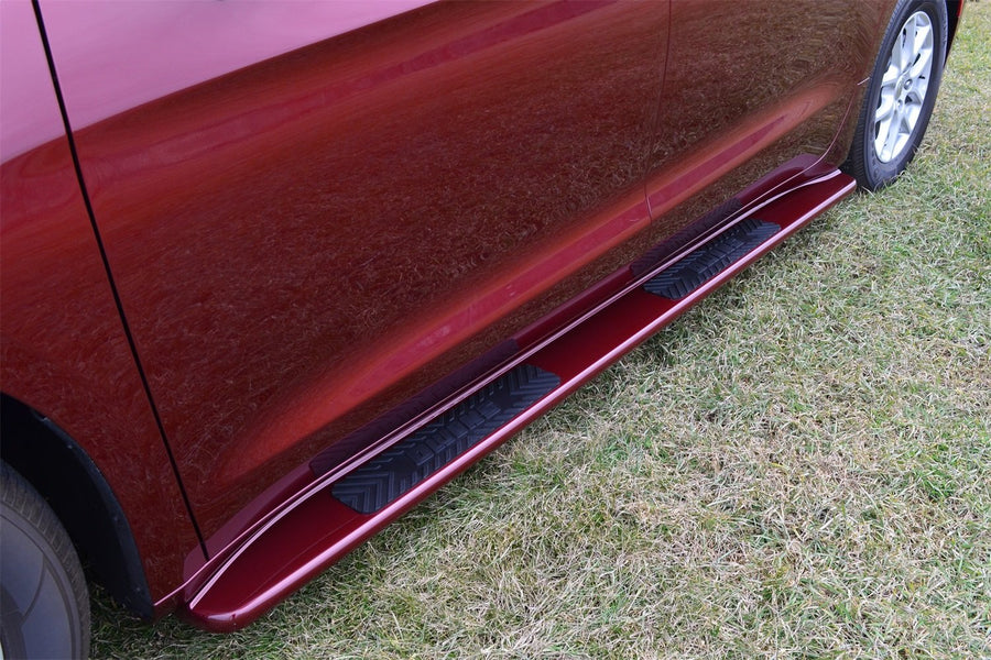 Glastep Owens Products 21001 Custom Molded Fiberglass Gray Running Boards 17-18 Chrysler Pacifica Fiberglass Gray, 1 Pack