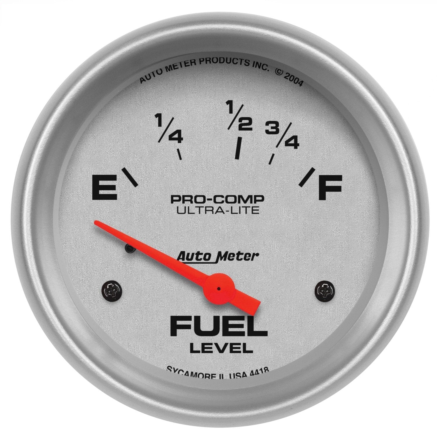 Ultra-Lite Auto Meter 4418 Electric Fuel Level Gauge