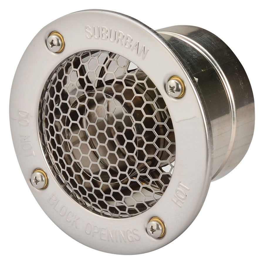 Nautilus Chevrolet 261617 Water Heater Vent Cap - 2" for 1" to 2" Wall Thickness, Silver