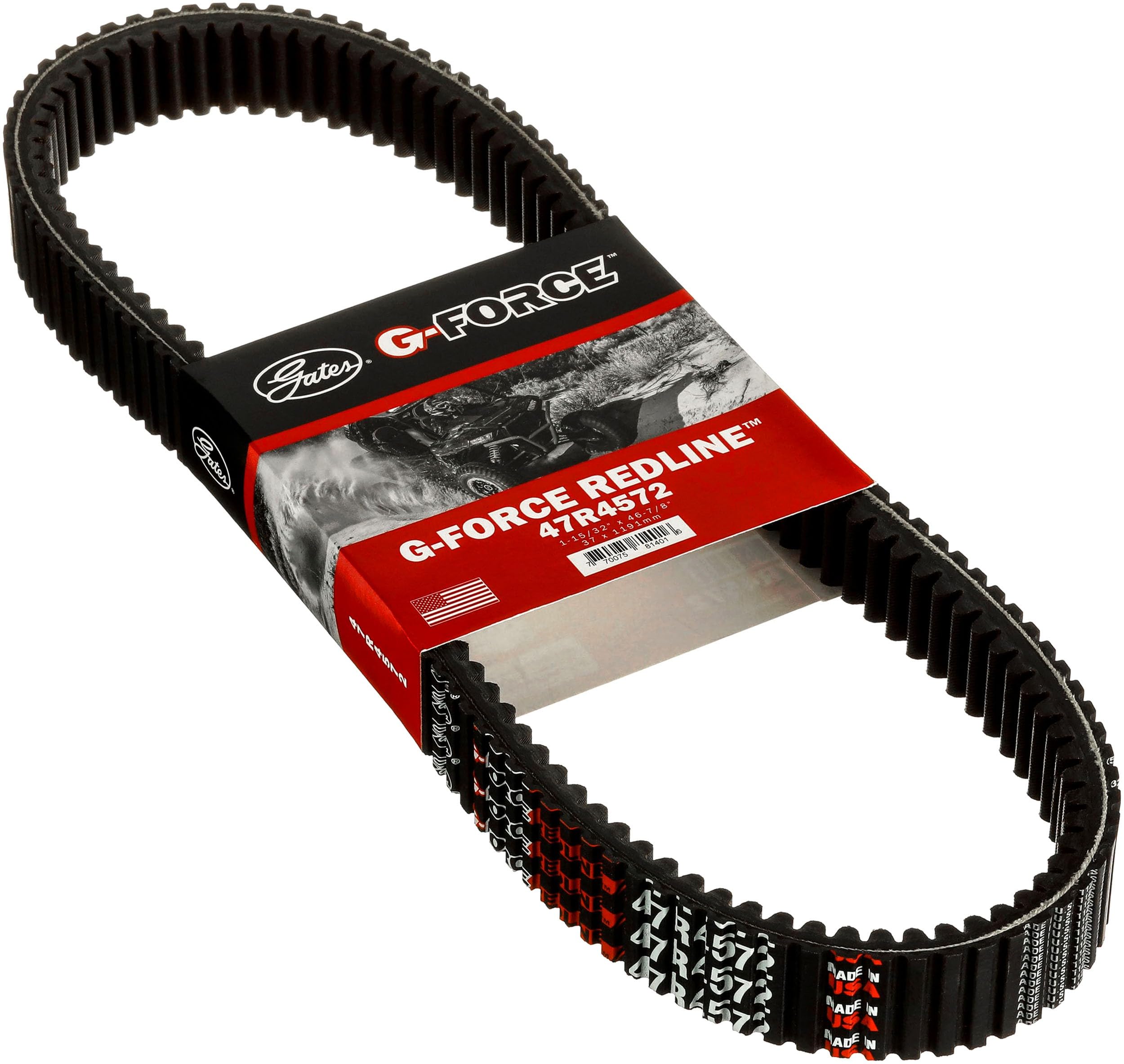 Gates G-Force RedLine Continuously Variable Transmission (CVT) Belt 47R4572