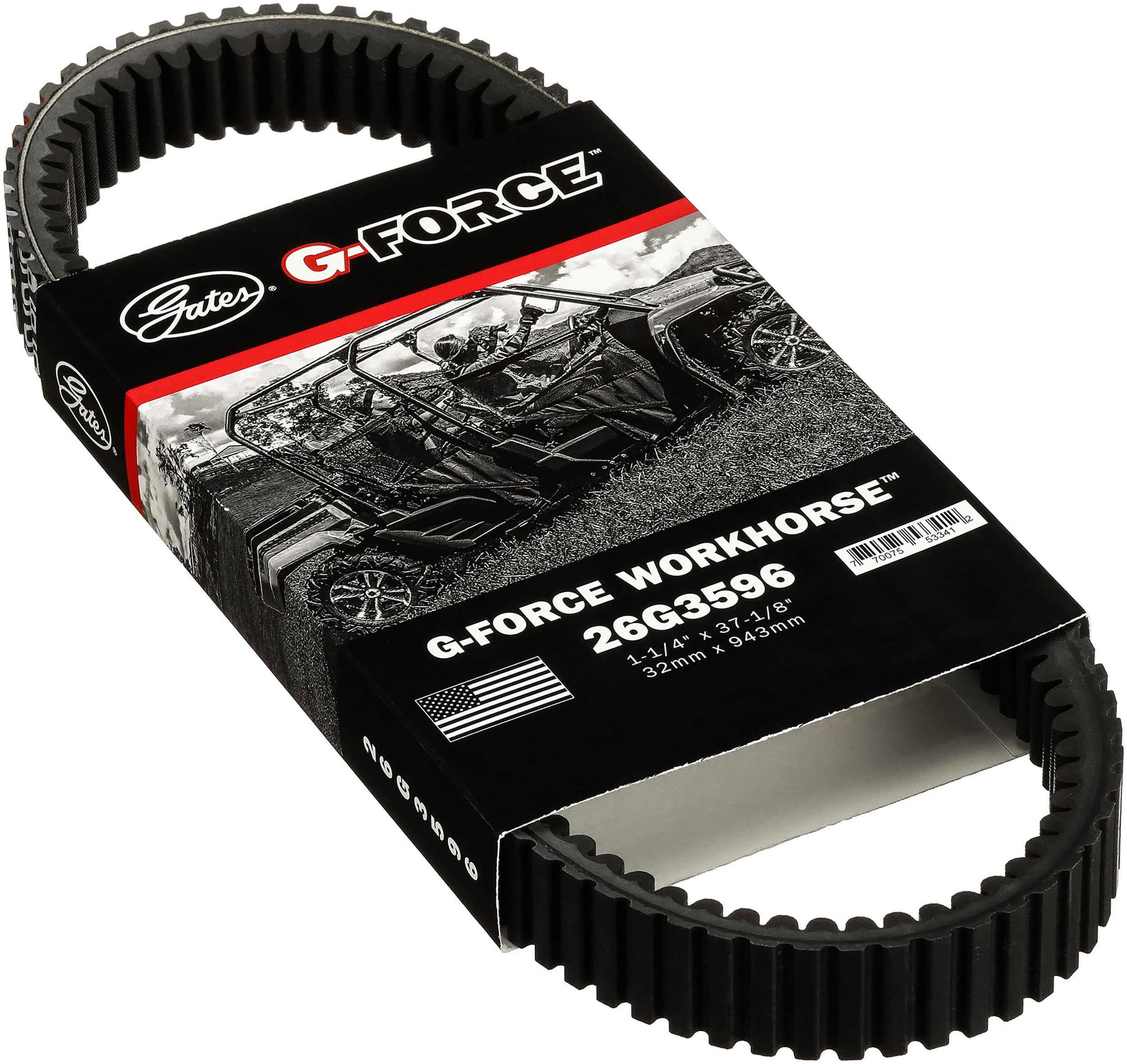 G-Force Gates 26G3596 Continuously Variable Transmission (CVT) WorkHorse Belt