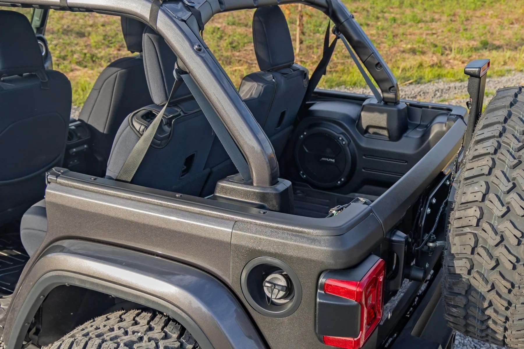 Rough Country Tailgate Protector for Jeep Wrangler JL/Unlimited (2018-2025) - Durable Protection, Scratch & Impact Resistant, Easy Install