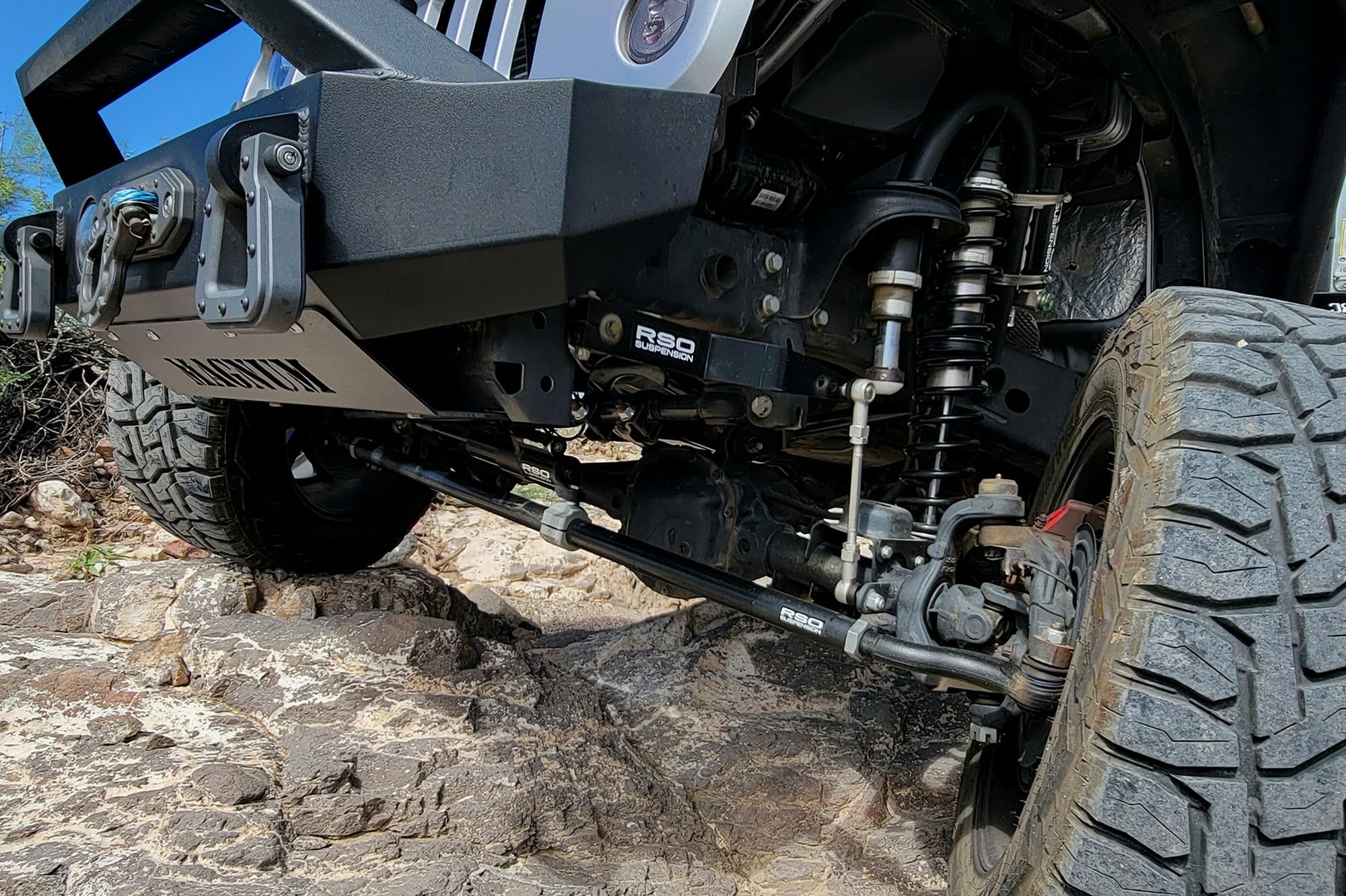 Front JK Sway Bar Kit with Steel Frame Brackets