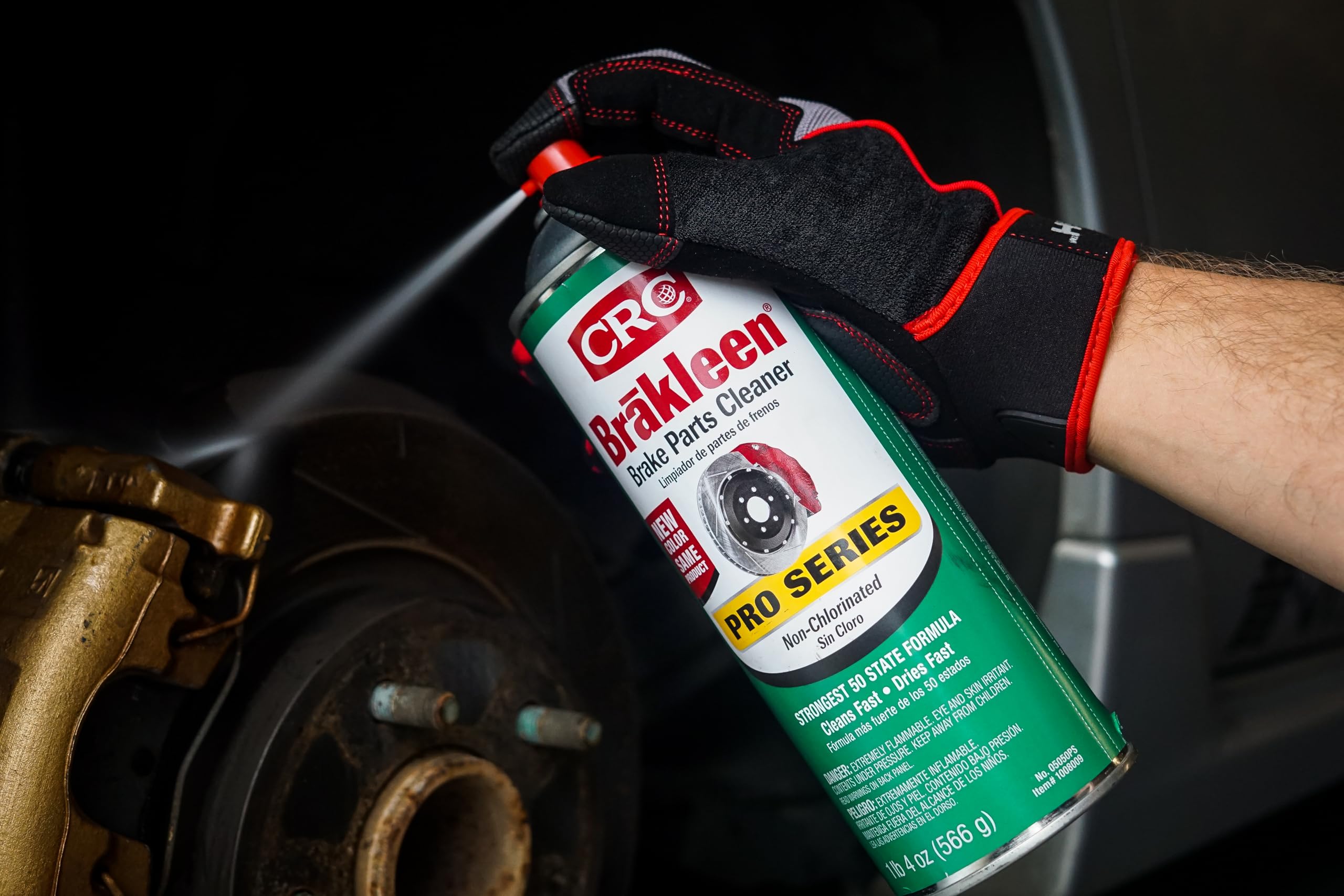 Brake Cleaner Spray CRC Brakleen 1003663 BPC Pro Series Non-Chlorinated 50 State Formula, 20 oz, [1 Pack]