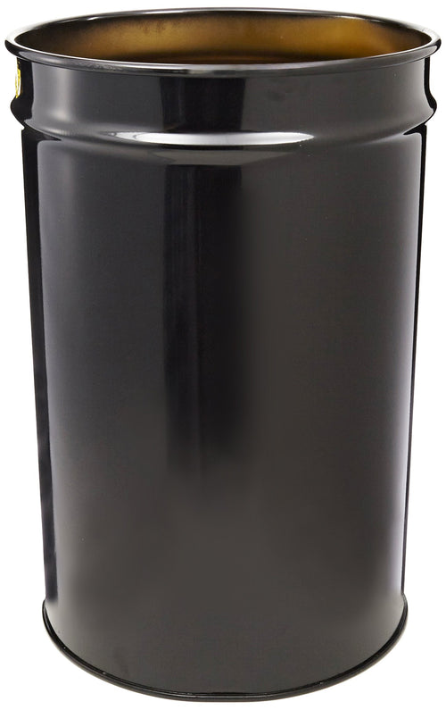 Cease-Fire Justrite 26014K Steel Drum, 30 Gallon Capacity, 19-1/4" OD x 29" Height, Black