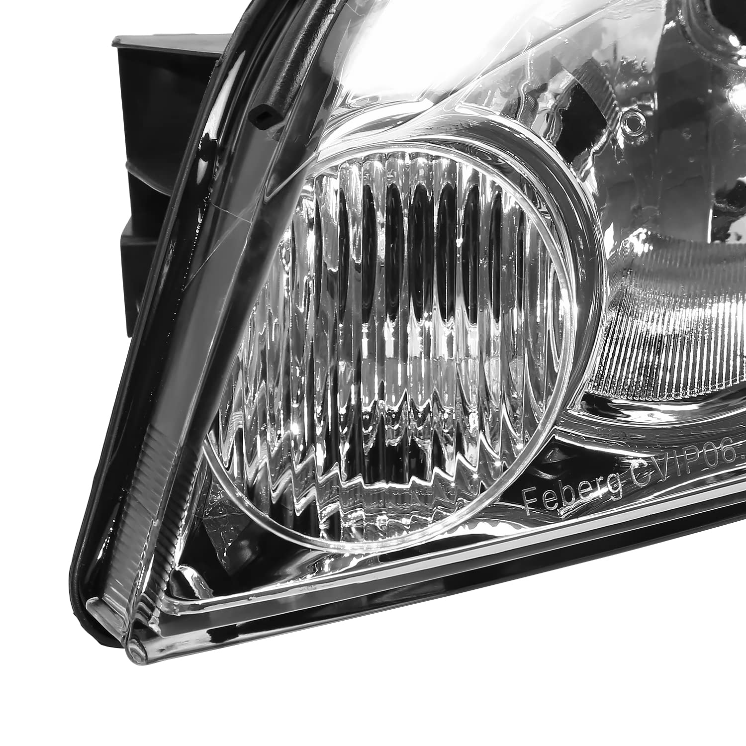 Chrome Headlights SPEC-D TUNING w/LED Strip Compatible with 2006-2013 Chevy Impala, 2006-2007 Monte Carlo, Left + Right Pair Headlamps Assembly