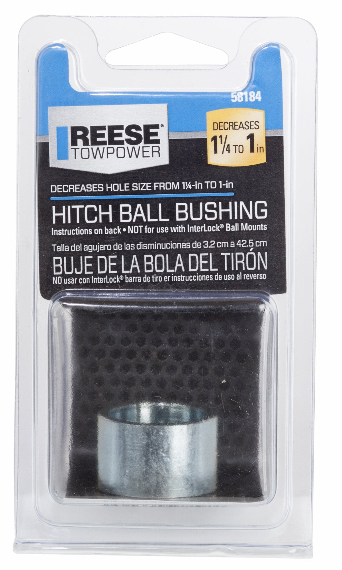 Reese Fulton Towpower 58184 Reducer Bushing, 1-1/4"
