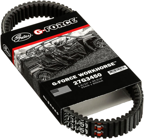 G-Force Gates 27G3450 Continuously Variable Transmission (CVT) Belt, Black