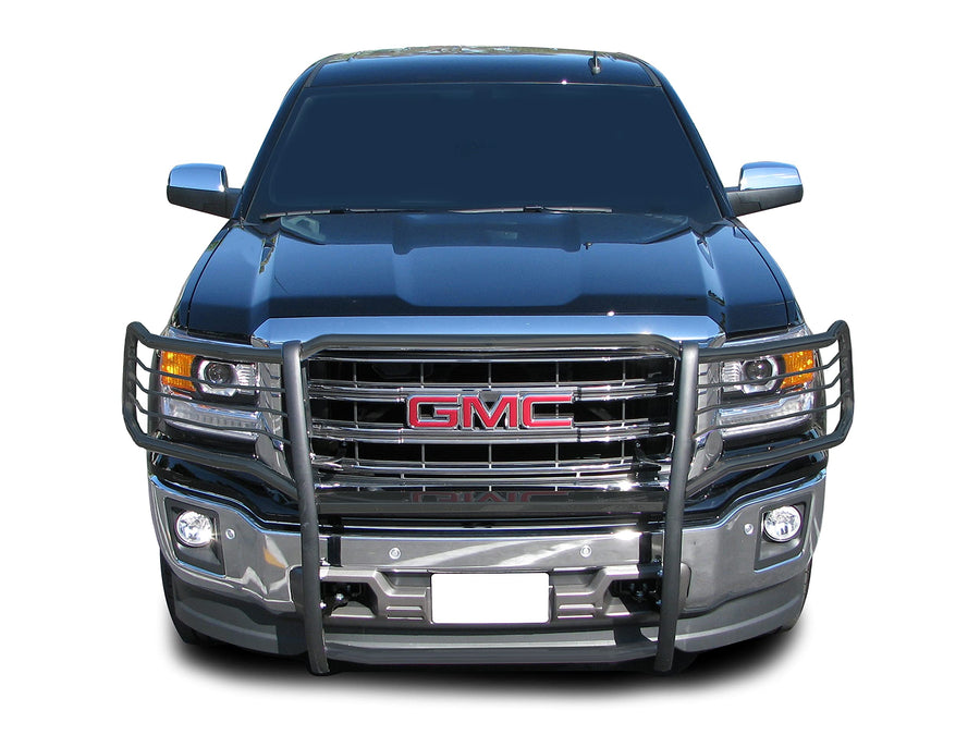Bumper Guard Black Horse Grille brush Modular Black Compatible with 2019-2022 GMC Sierra 1500 Limited|2014-2018 GMC Sierra 1500-17GS12MA