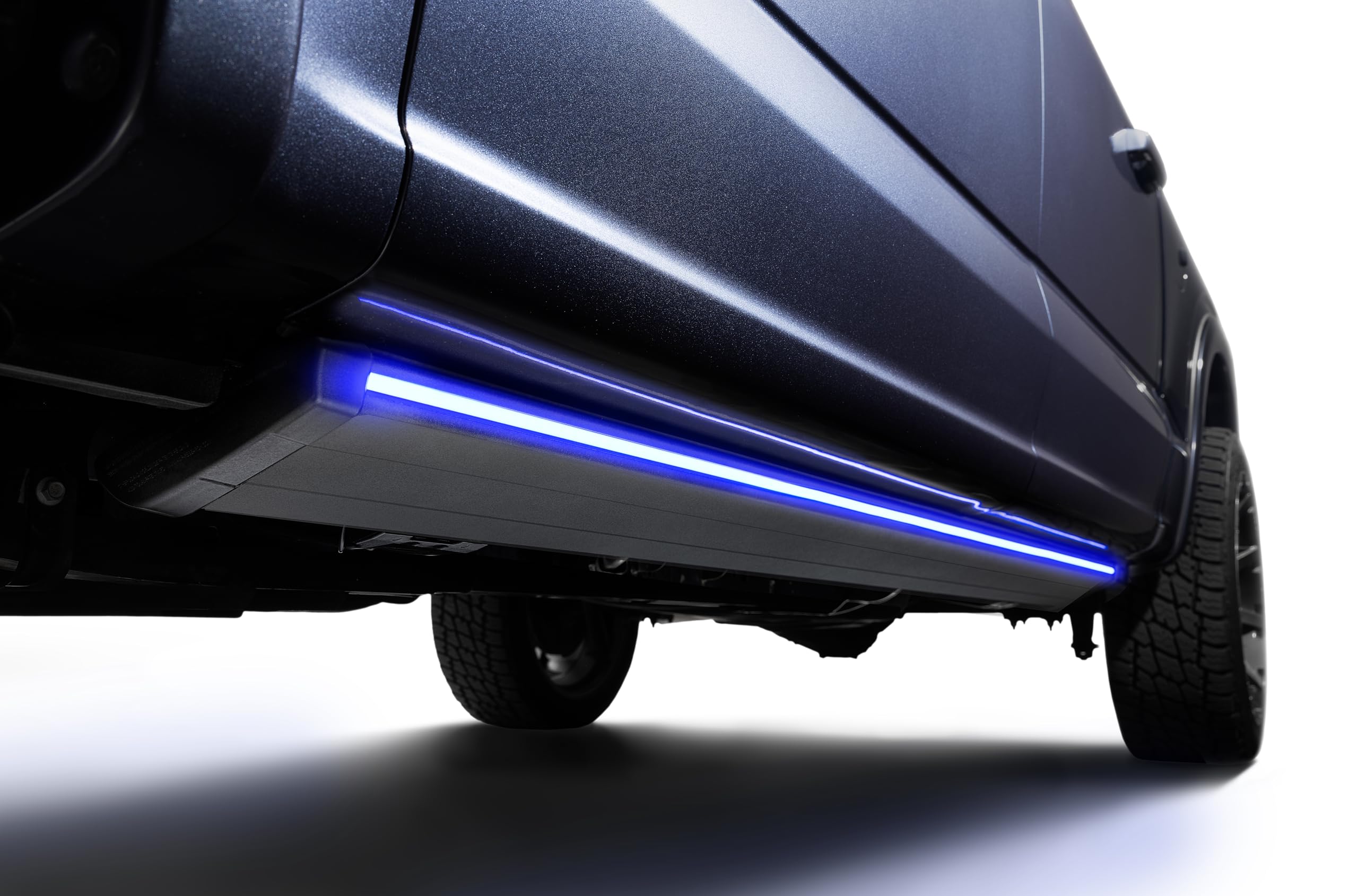 AMP Research PowerStep Vision RealTruck | Fits 2025 RAM 2500/3500 Crew & Mega Cab | 96365-01A | Rust Proof Aluminum Retractable Electric Steps with LED Step Lights