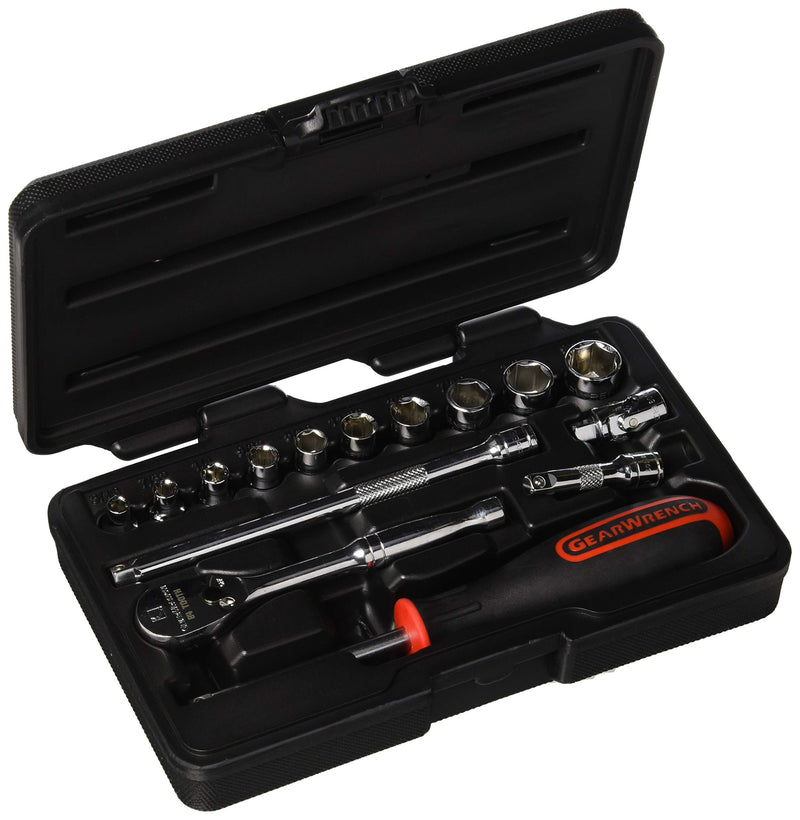 15 Pc. GEARWRENCH 1/4" Drive 6 Point Standard SAE Mechanics Tool Set - 80650