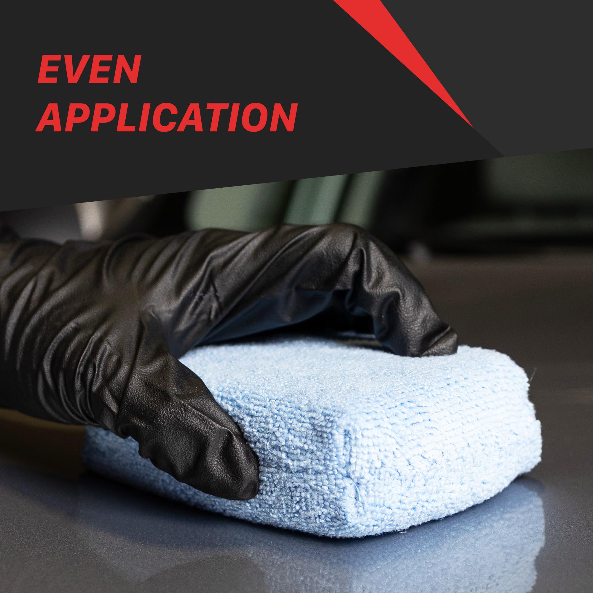 Microfiber Wax Applicator Pads Maxshine 4-Pack | 4.5" Blue, Soft Microfiber, Ergonomic Foam Core | Scratch-Free, Stitched Edge, Durable Reusable Car Wax Application