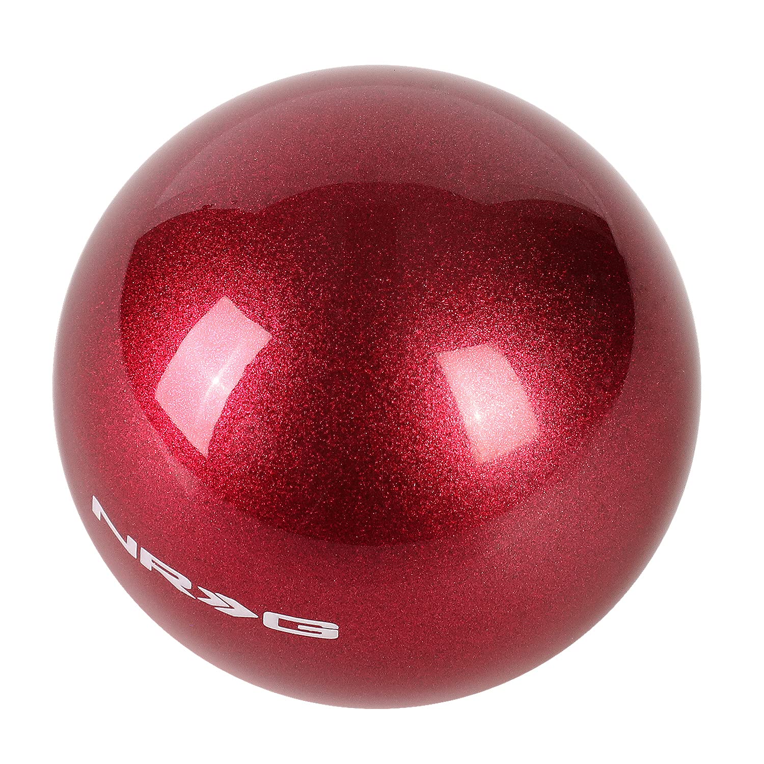 NRG Innovations Shift Knob NRG-SK-350FH Round Ball Style Lever Stick Shifter Handle Billet Metal Anodized for M10 X 1.25, M10 X 1.5, M12 X 1.25, M12 X 1.5 Thread Pattern Shifter
