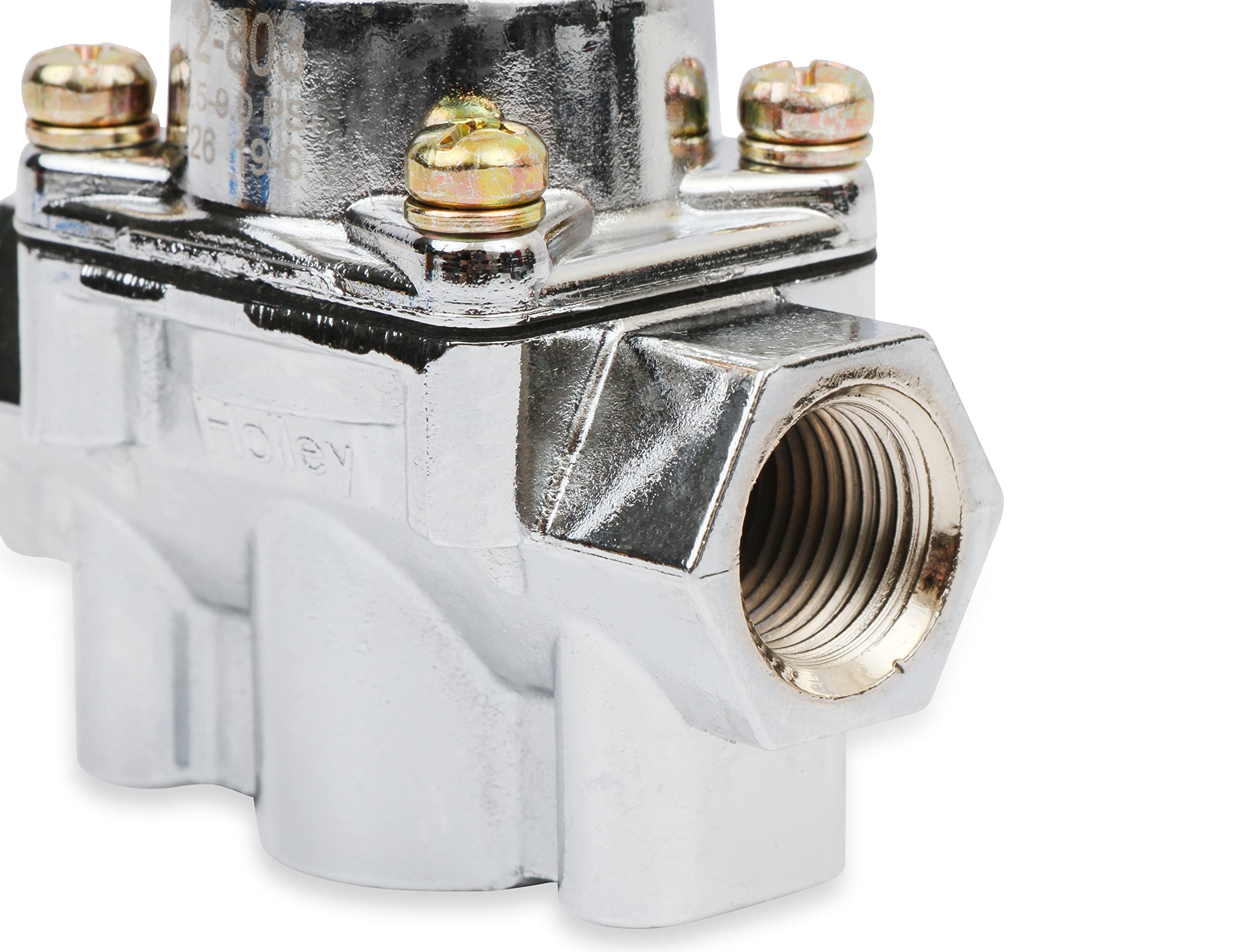 12-803 Holley Chrome Carbureted Fuel Pressure Regulator